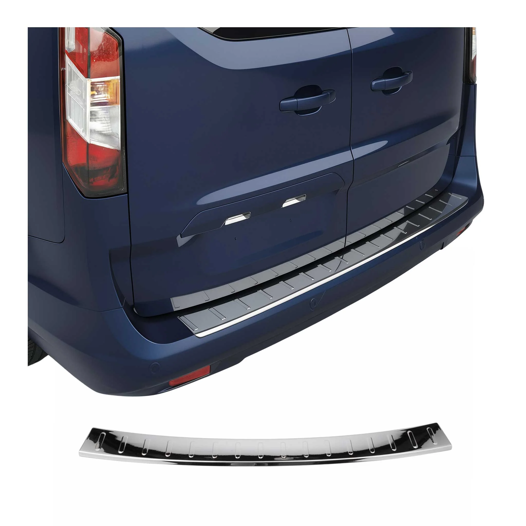 Ladekantenschutz für Ford Tourneo Courier 2023-2026 Edelstahl Chrom Glanz