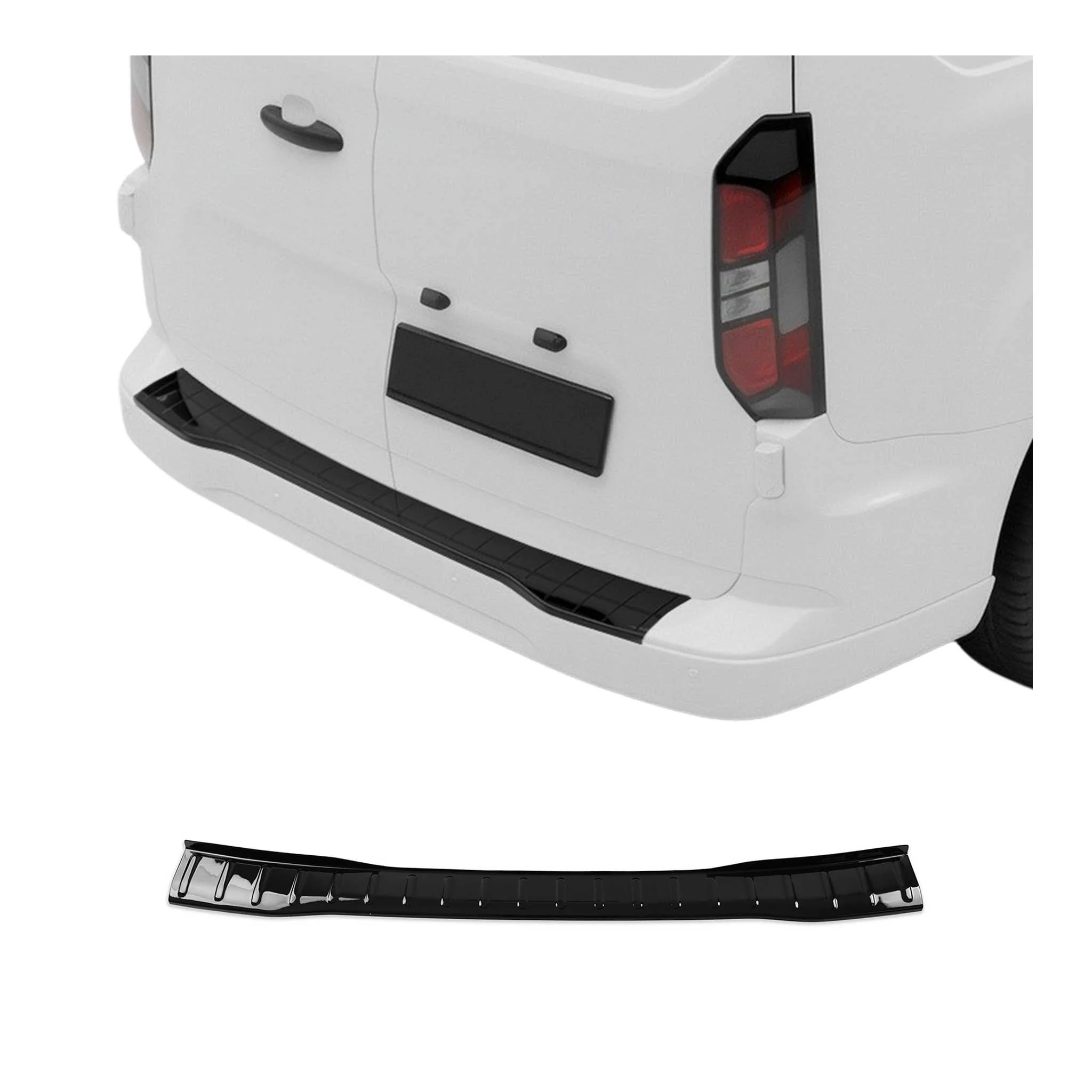 Ladekantenschutz für VW T7 Transporter 2023-2026 Acryl Schwarz Glanz