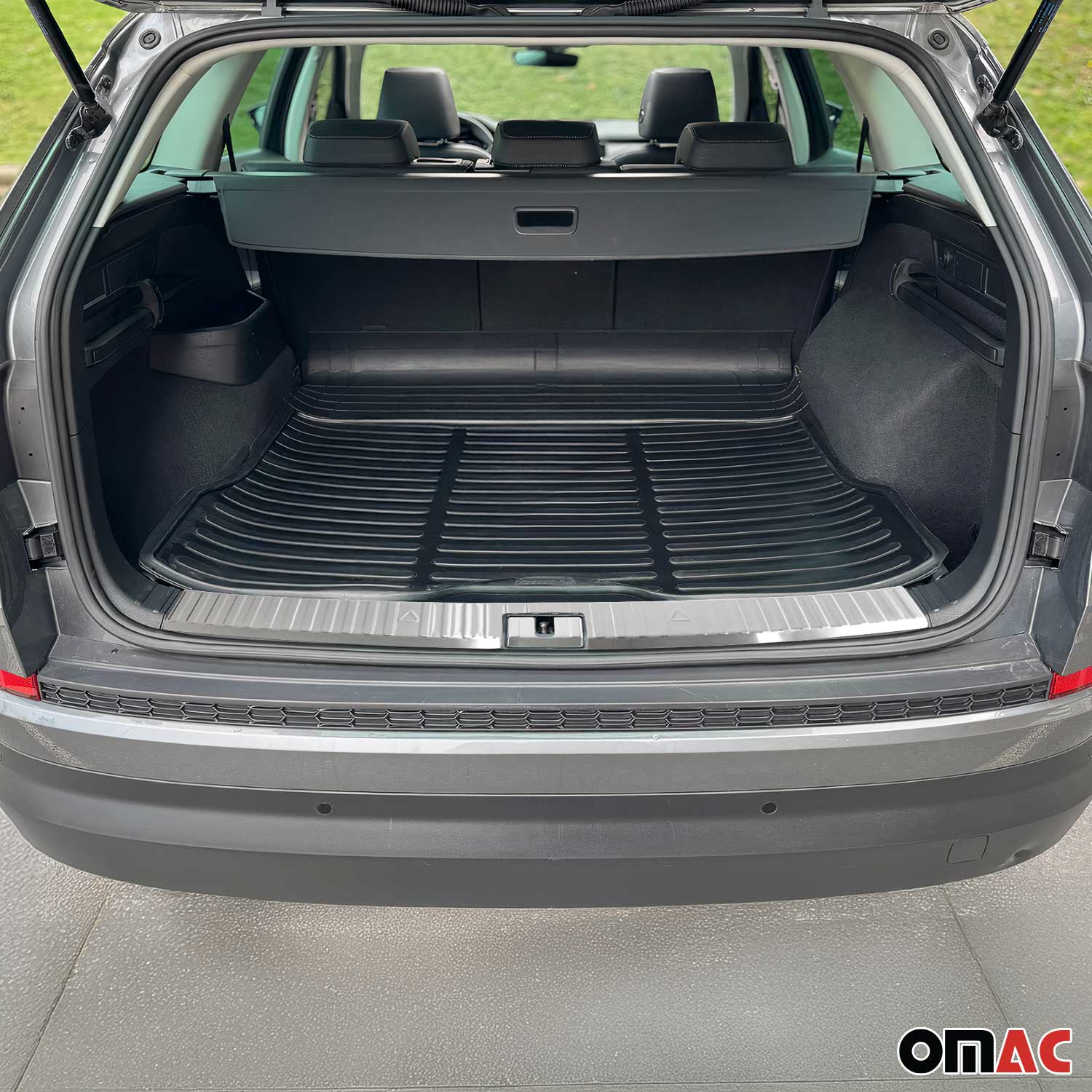 Innen Ladekantenschutz Stoßstange für Skoda Kodiaq 2016-2024 Gebürstet Chrom - Image 2