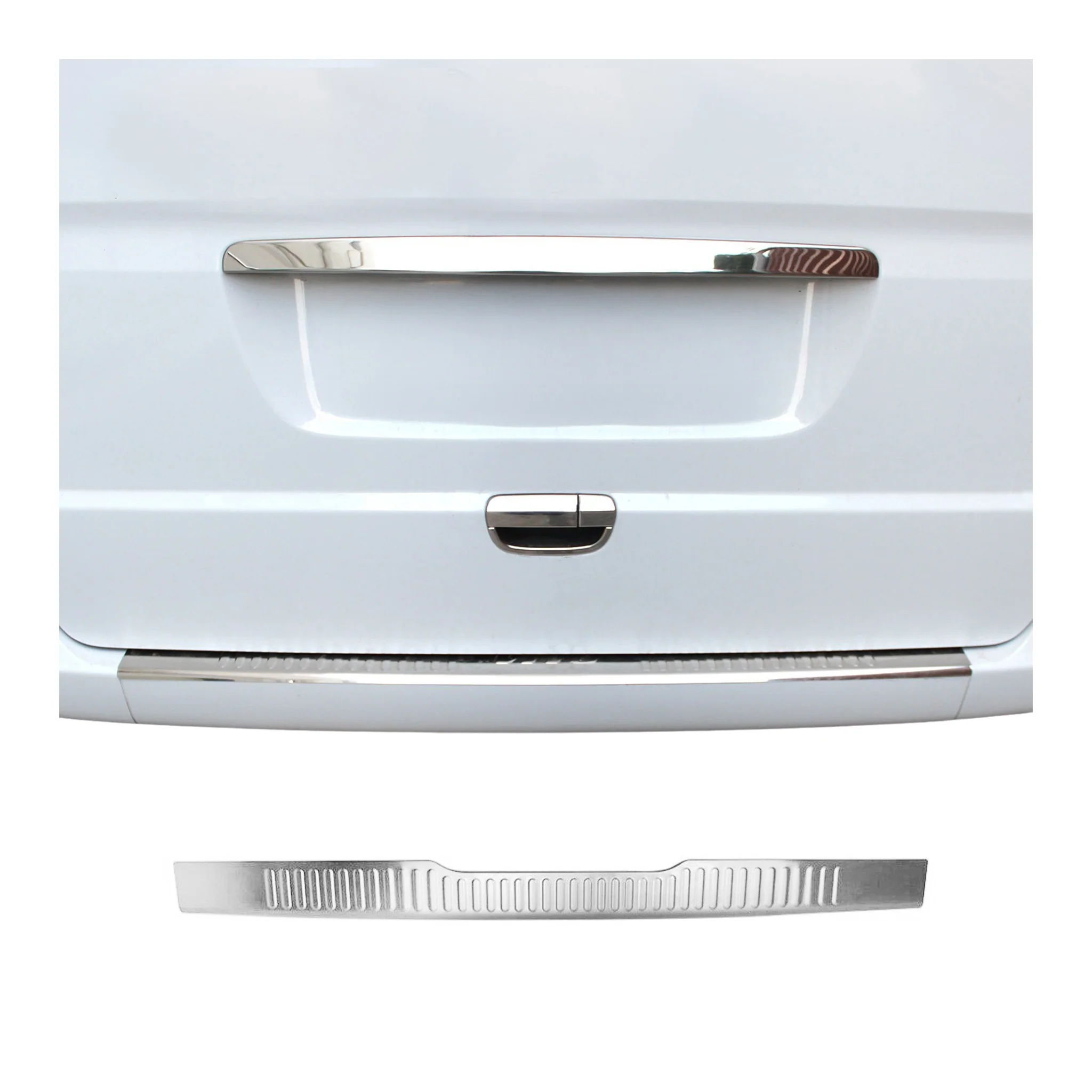 Ladekantenschutz Stoßstange für Mercedes Viano W639 2003-2014 Chrom Gebürstet