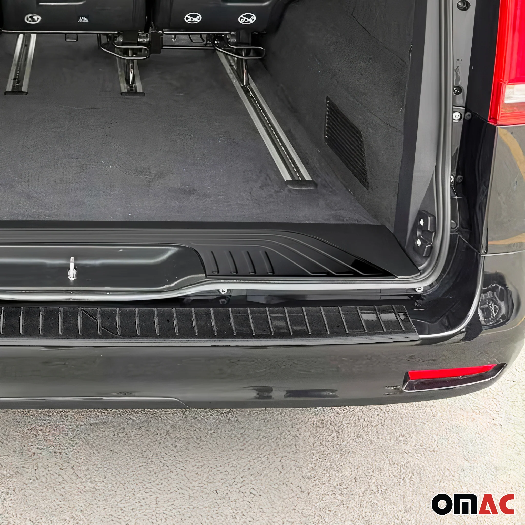 Chrom Satz Ladekantenschutz & Stoßstange für Mercedes Vito W447 2014-26 Dunkel - Image 2