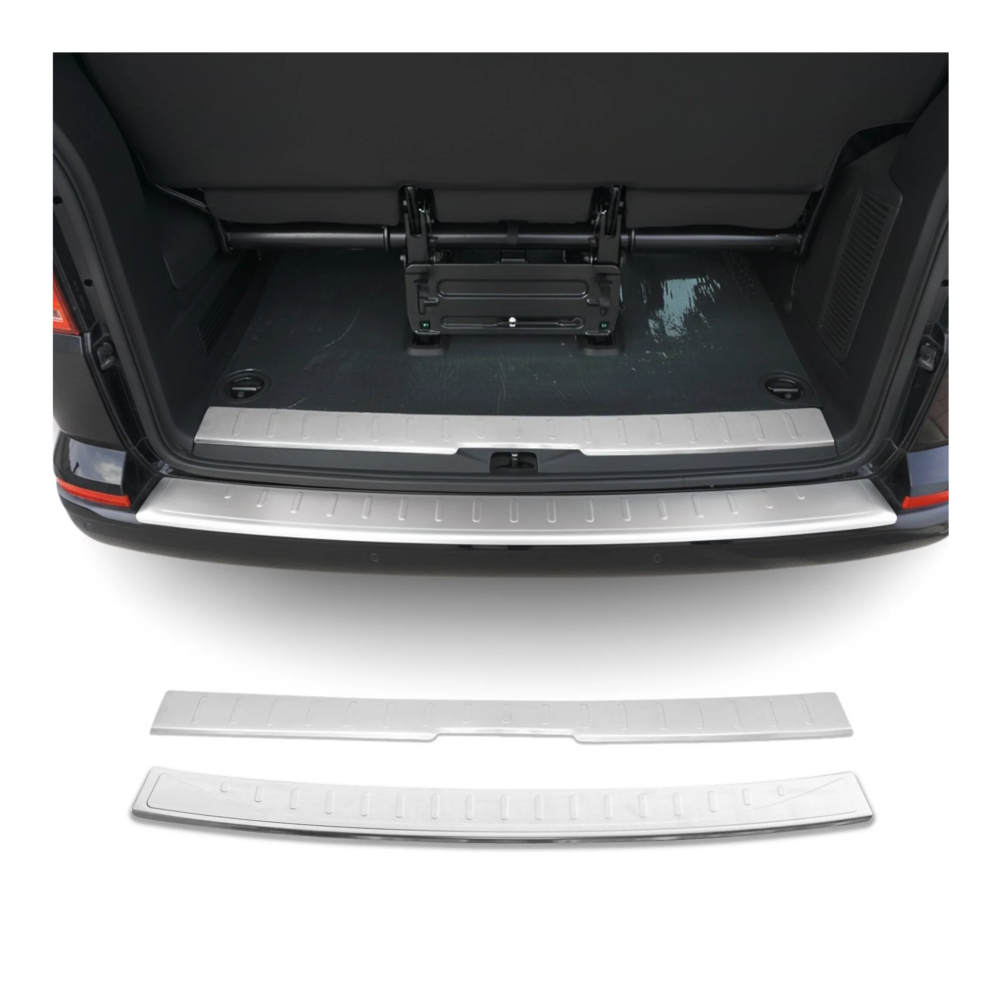 Ladekantenschutz & Stoßstange Satz für VW T6 T6.1 alle 2015-2024 Einzeltür Chrom