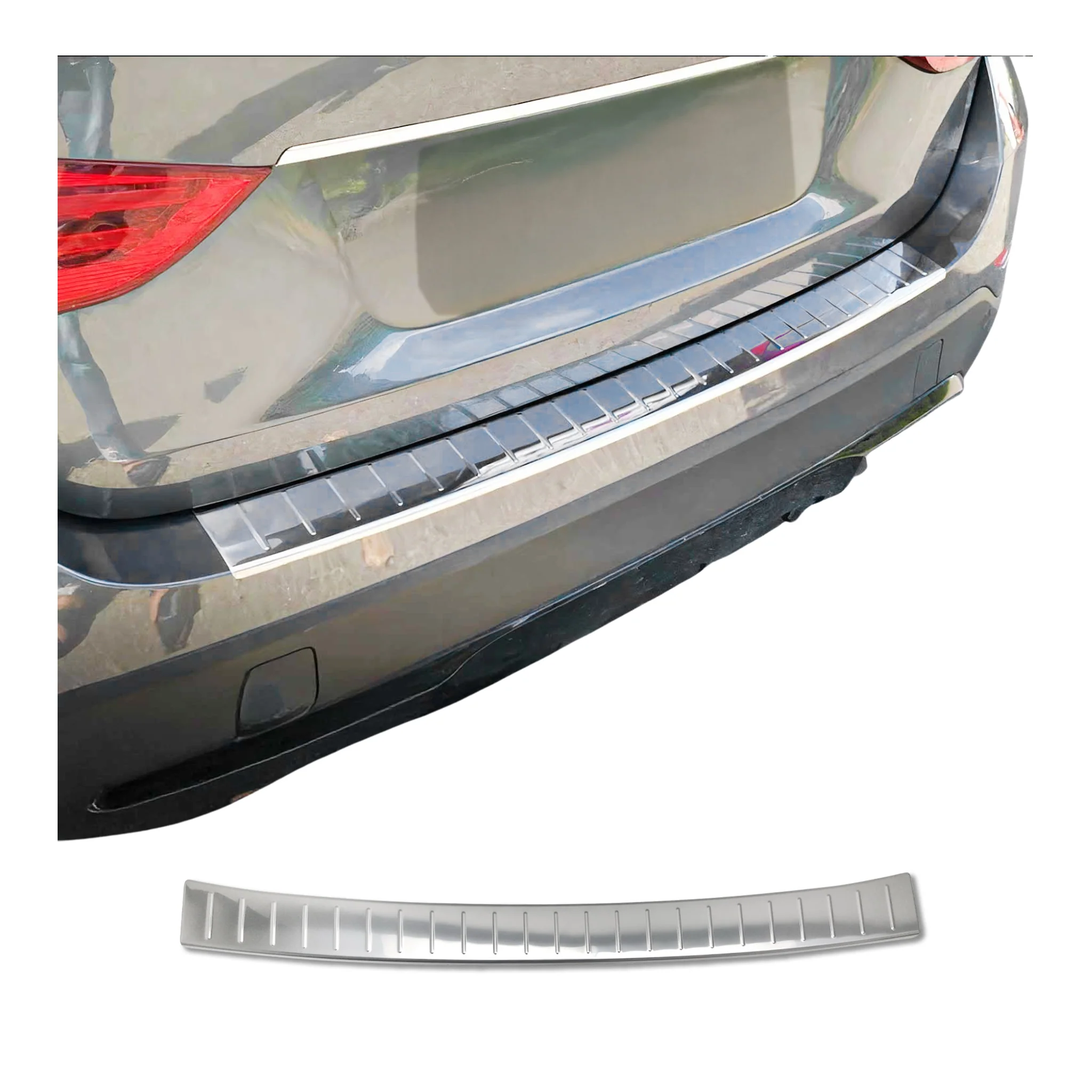 Ladekantenschutz Stoßstangenschutz für BMW X1 E84 2012-2015 FL Edelstahl Chrom