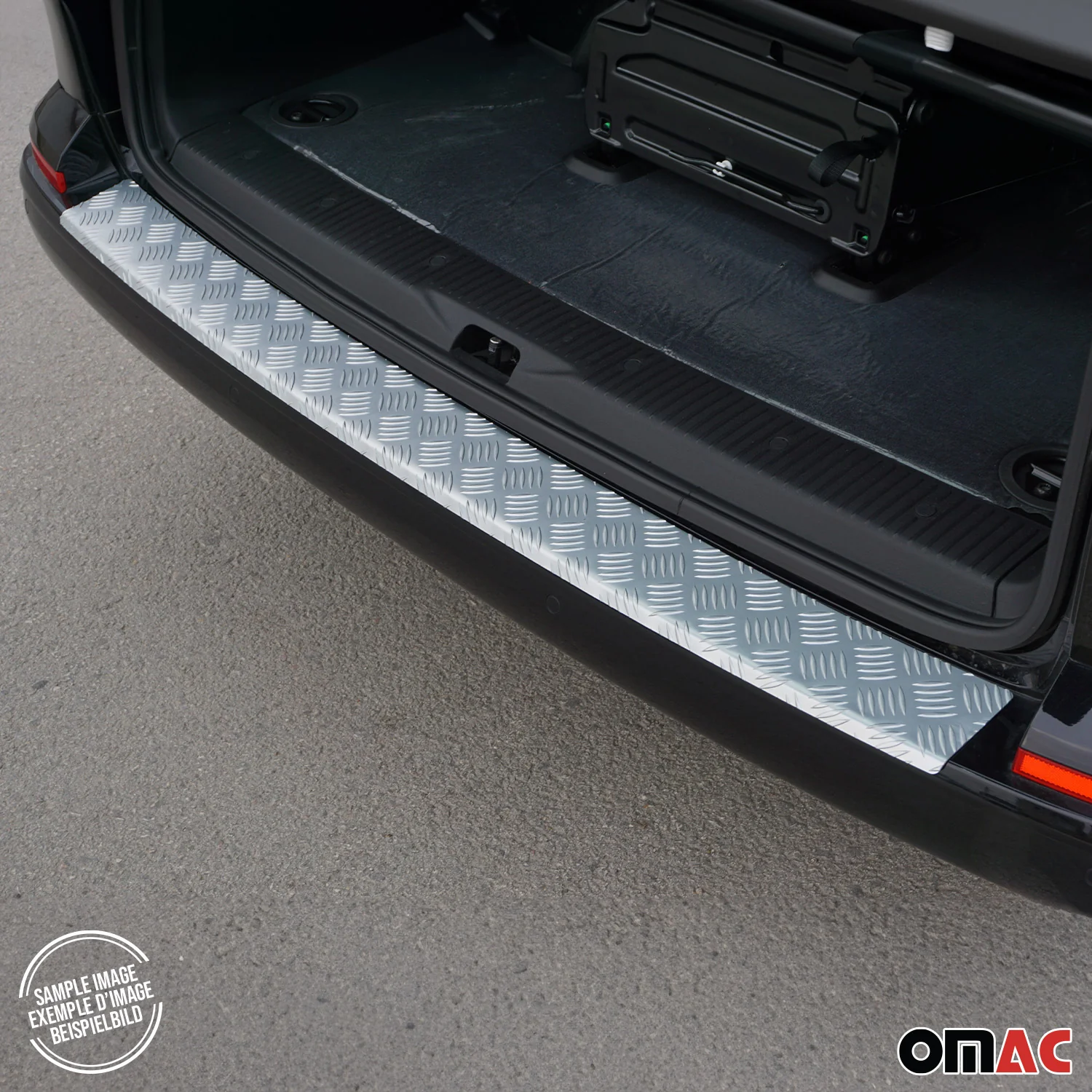 Ladekantenschutz Stoßstangenschutz für Opel Combo E Cargo 2019-2026 Alu Silber - Image 3