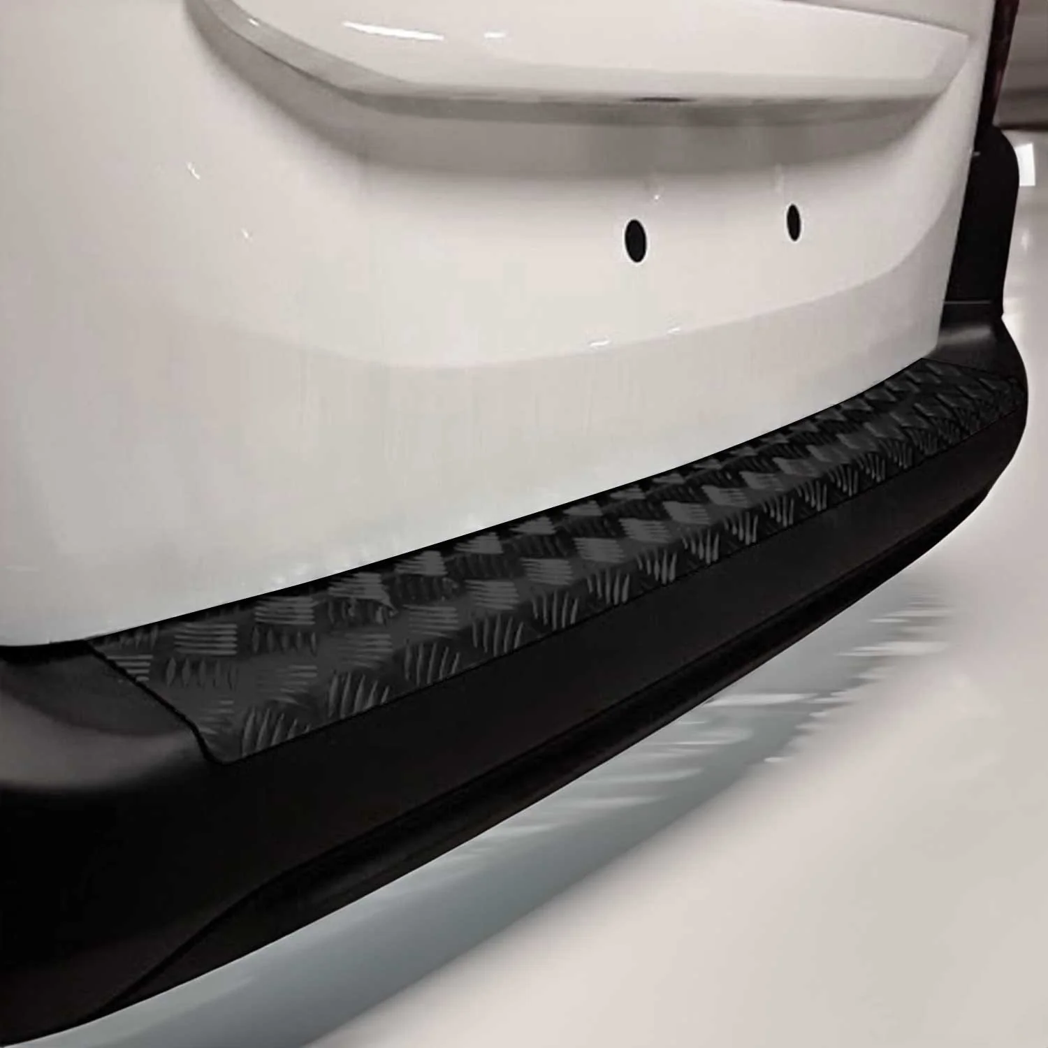 Ladekantenschutz Stoßstangenschutz für Peugeot Partner 2018-2026 Alu Schwarz