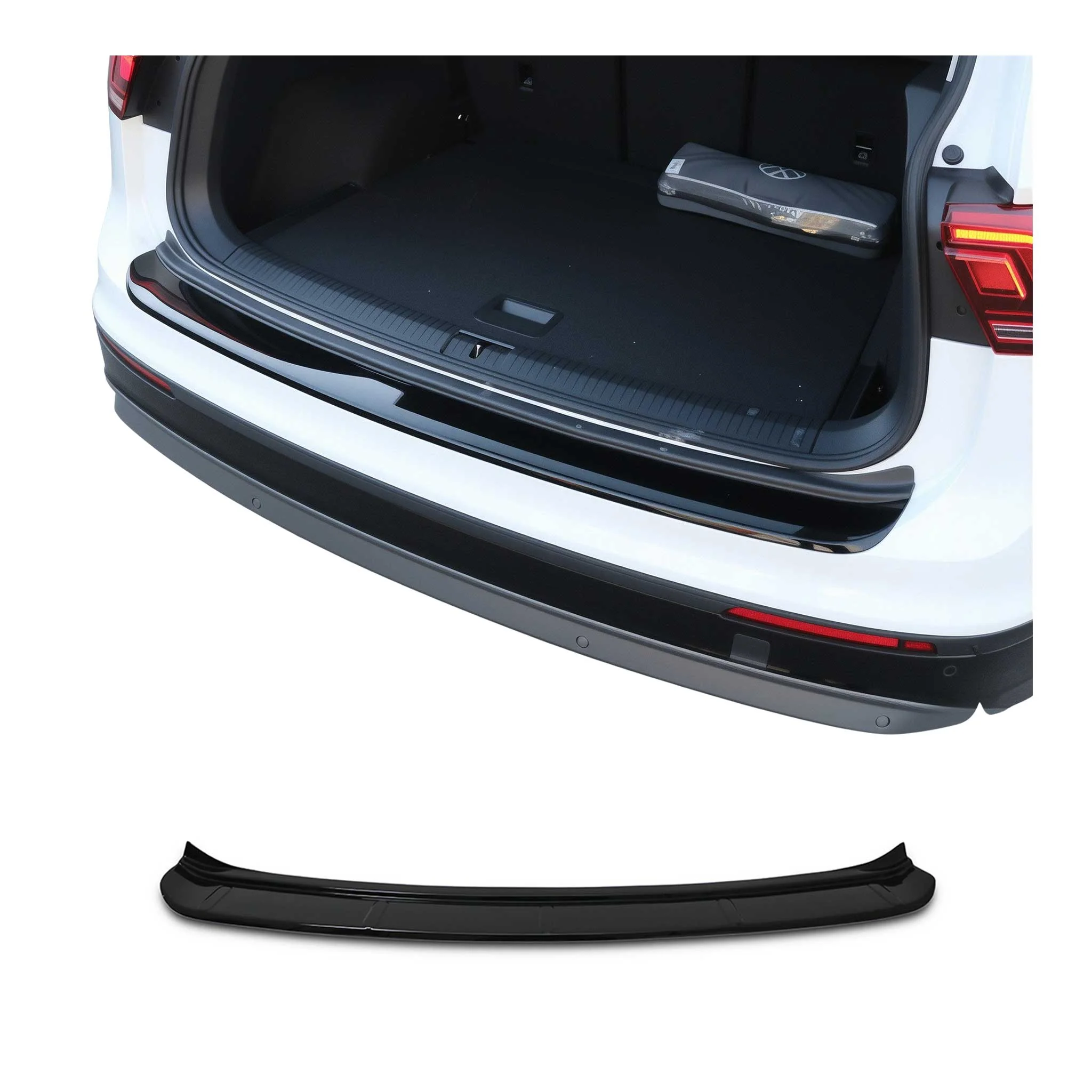 Ladekantenschutz Stoßstange für VW Tiguan II / Allspace 2016-2024 Glanz ABS