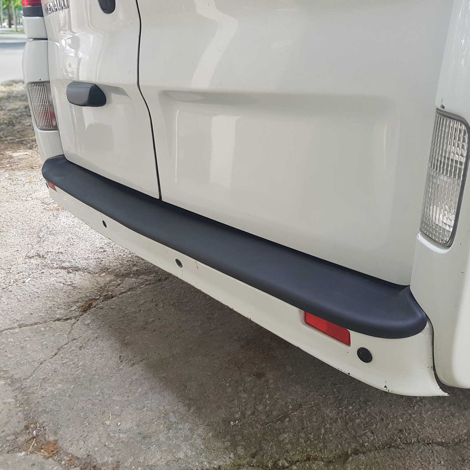 Ladekantenschutz Stoßtangenschutz für Opel Vivaro A 2001-2014 Matt ABS Schwarz
