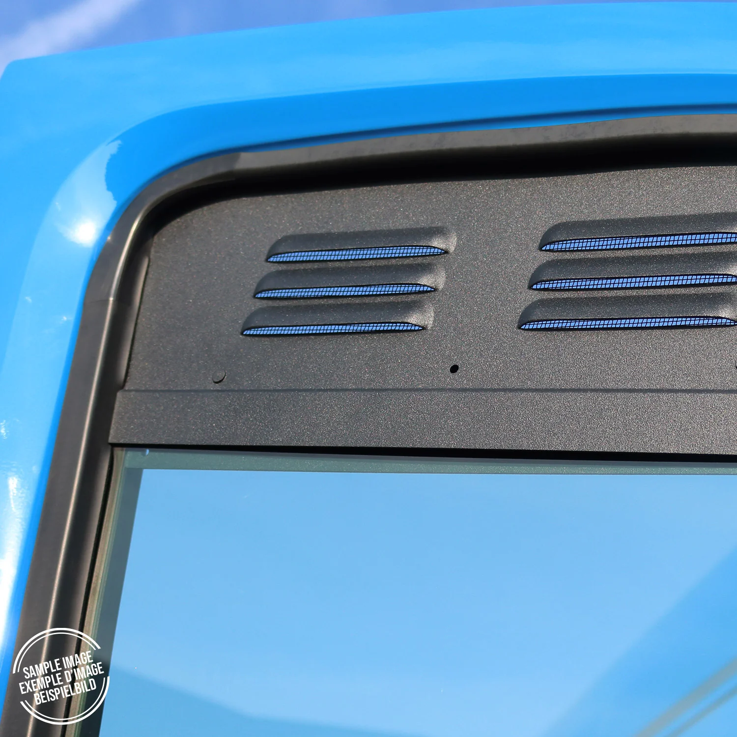 Lüftungsgitter Be & Entlüftung für Opel Vivaro B 2014-2019 Aluminium Schwarz 2x - Image 3