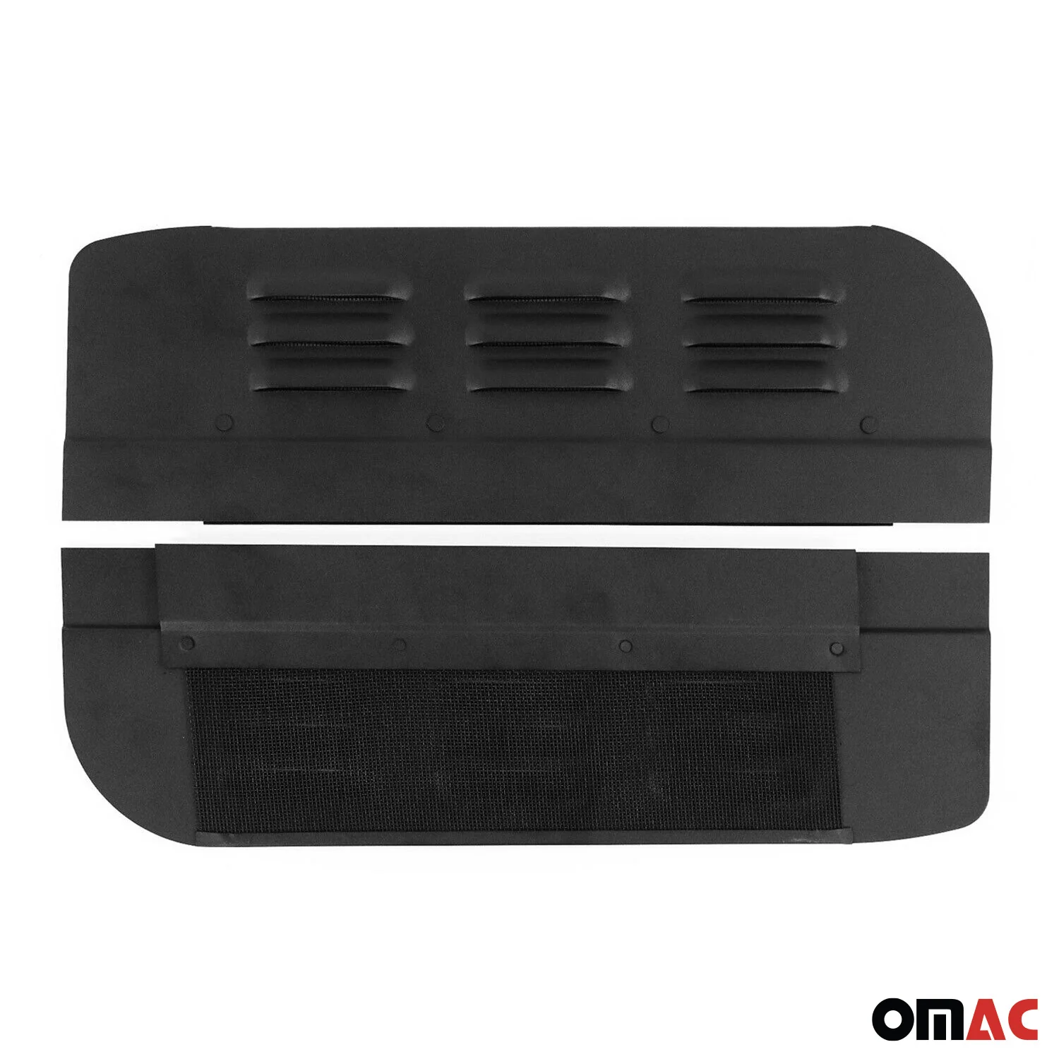 Lüftungsgitter Be & Entlüftung für Fiat Ducato 1993-2006 Aluminium Schwarz 2tlg - Image 7