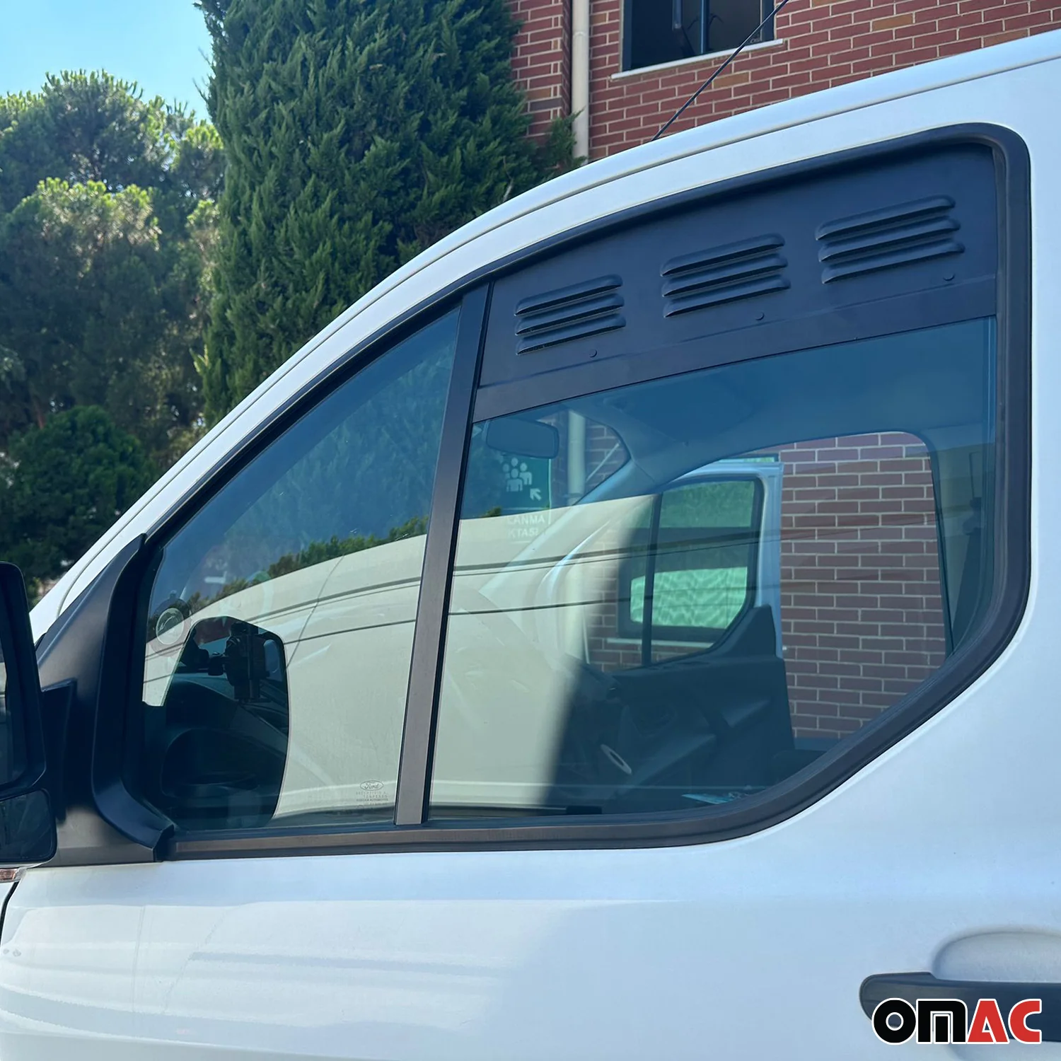 Lüftungsgitter Be & Entlüftung für Ford Tourneo Custom 2013-2024 Alu Schwarz 2x - Image 2