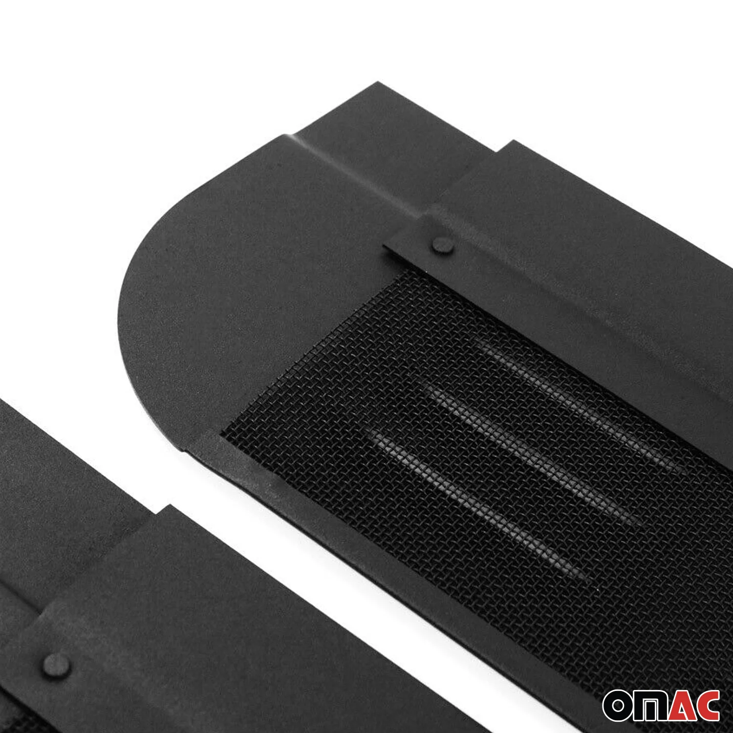 Lüftungsgitter Be & Entlüftung für Renault Master 2 1998-2010 Alu Schwarz 2tlg - Image 8