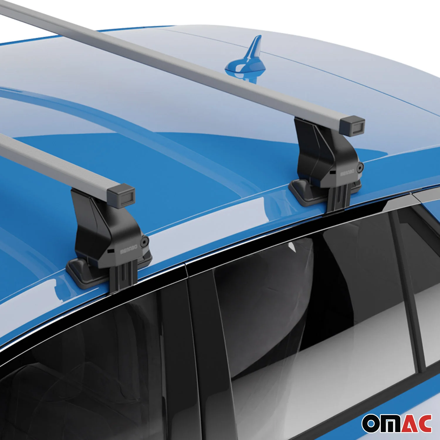 Menabo Dachträger Grundtäger für Audi A3 8L1 1996-2003 5Tür 50kg Stahl Silber 2x - Image 6