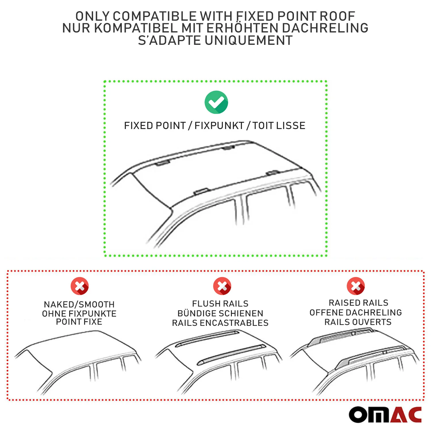 Menabo Dachträger für Fiat Talento Mitsubishi Express 2014-2024 Alu Grau 4x - Image 3
