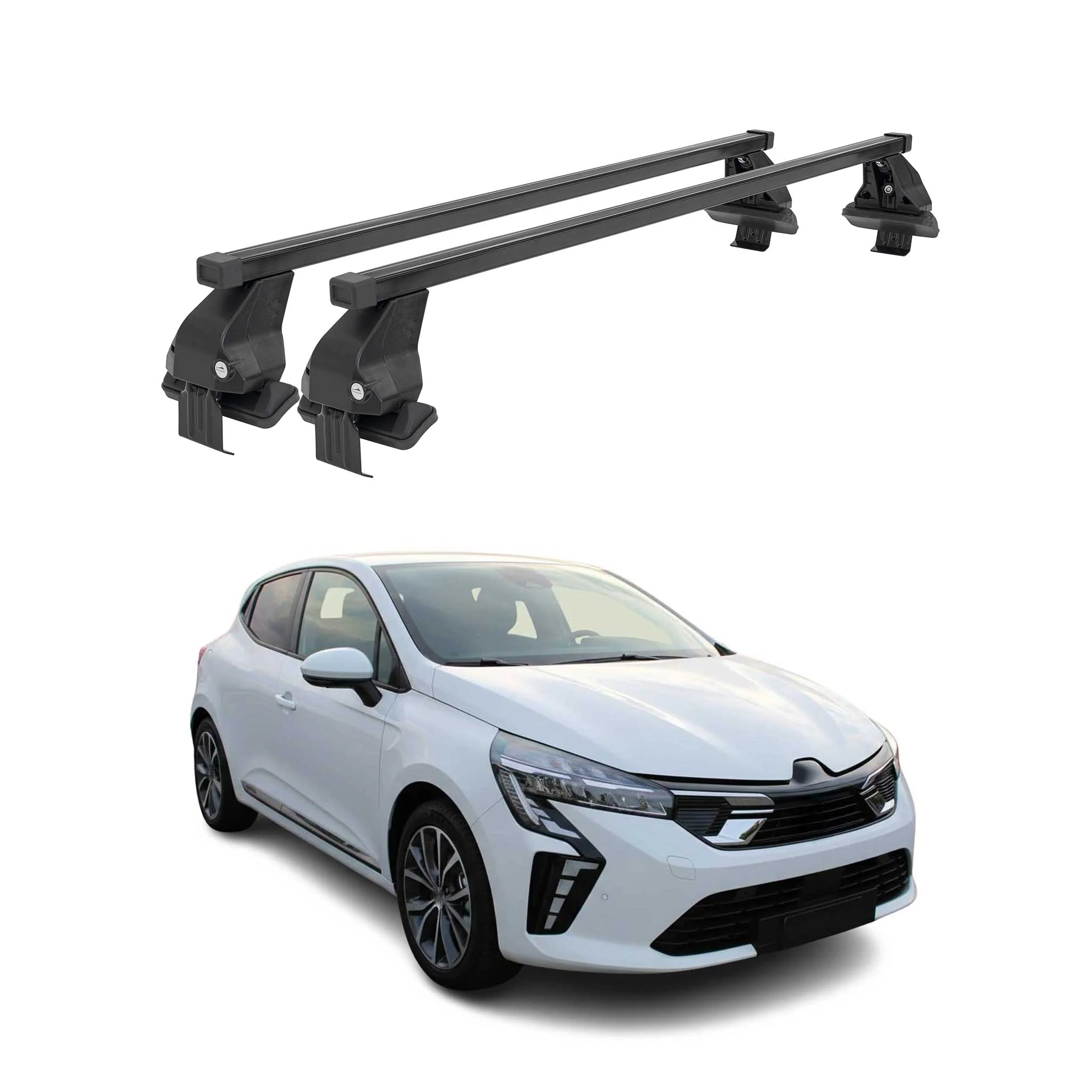 Menabo Dachträger für Mitsubishi Colt VII Schrägheck 2023-2026 Stahl Schwarz 2x