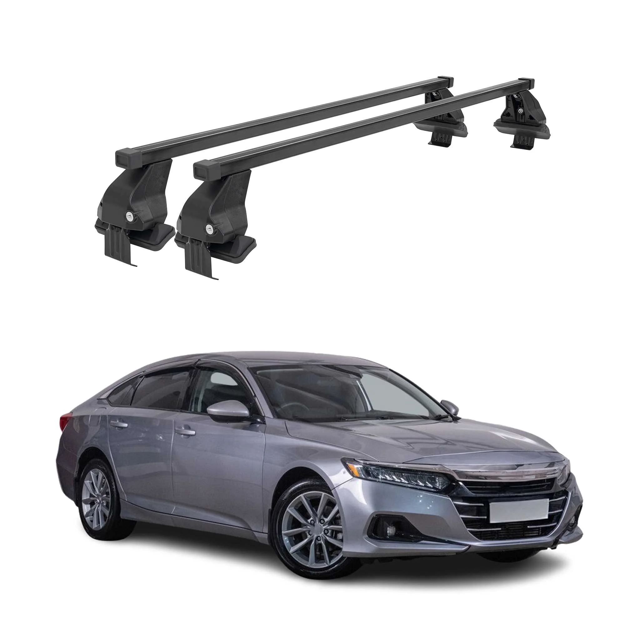 Menabo Dachträger Grundtäger für Honda Accord Limo 2019-2022 50kg Stahl Schwarz