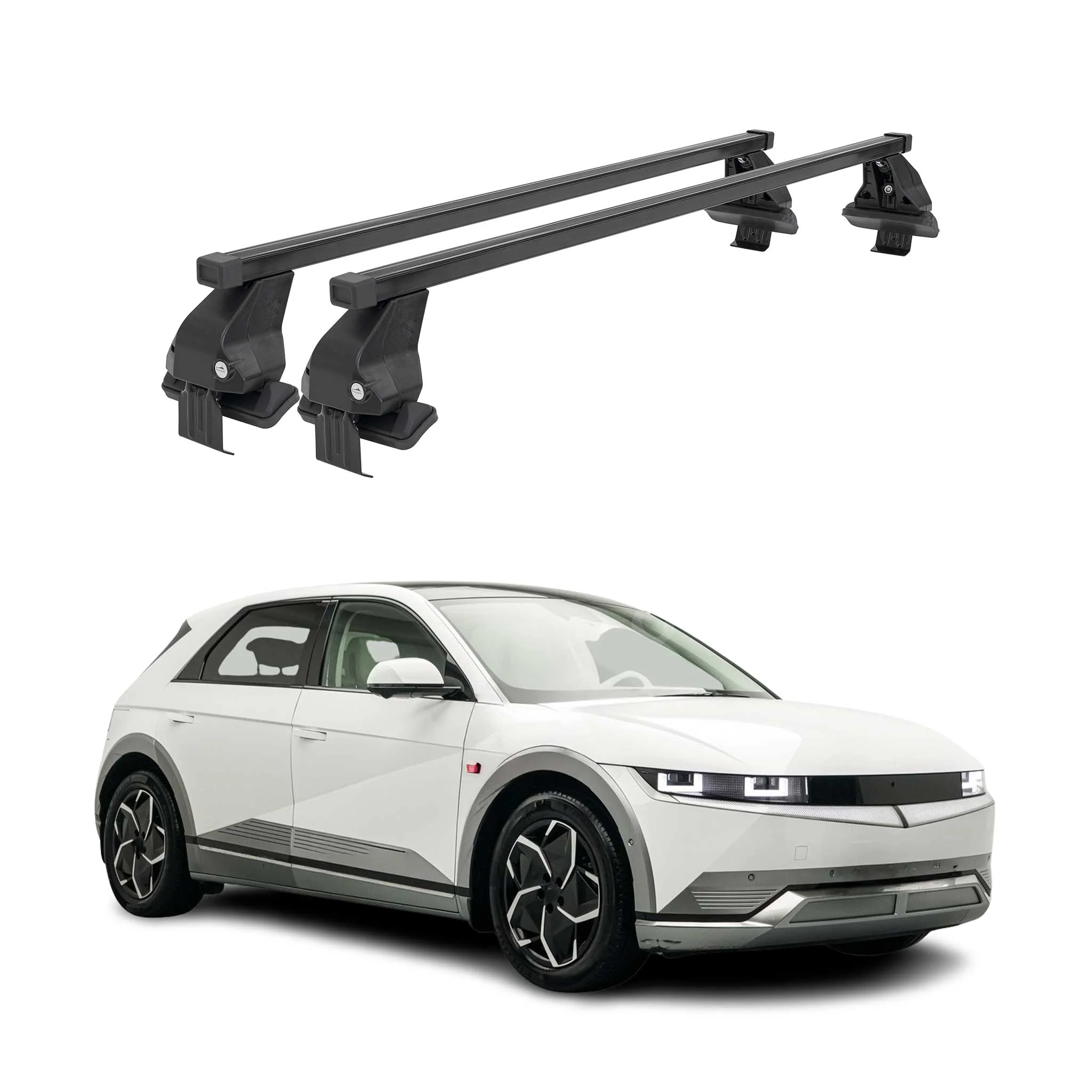 Menabo Dachträger Grundtäger für Hyundai Ioniq 5 2021-2026 50kg Stahl Schwarz 2x
