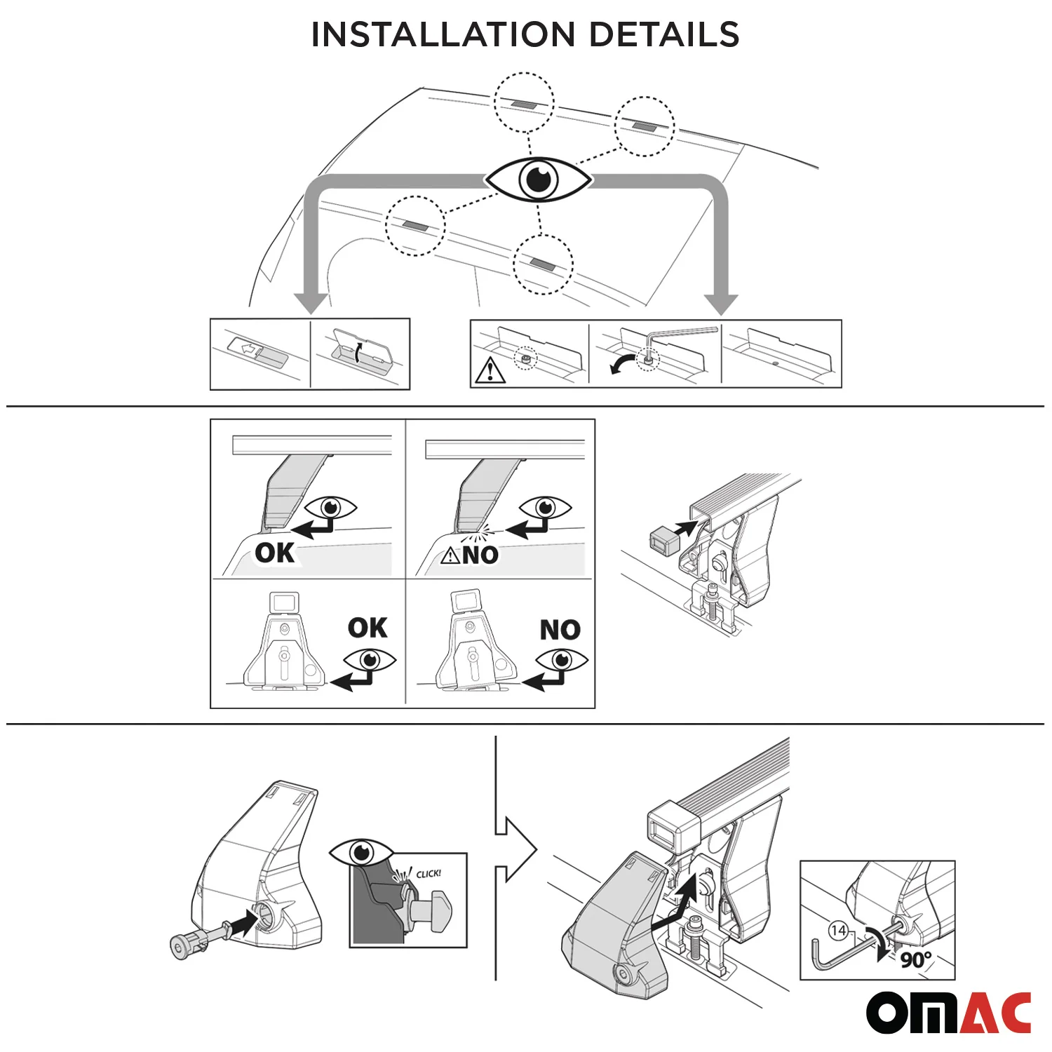 Menabo Dachträger Grundtäger für Lancia Musa 2004-2006 75kg Stahl Silber 2 tlg - Image 9