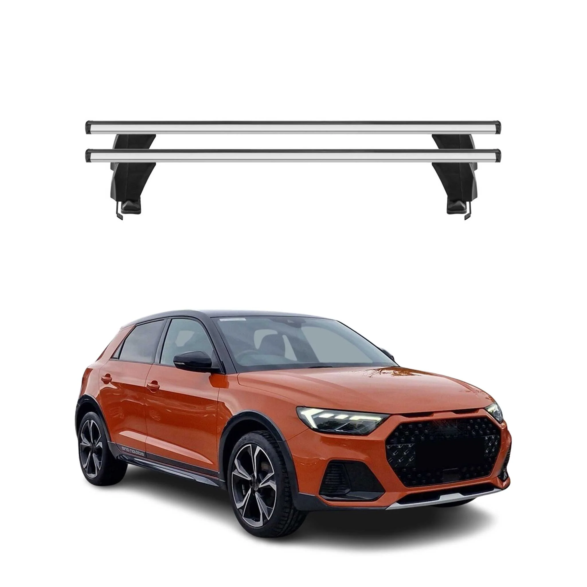 Menabo Dachträger Grundtäger für Audi A1 Citycarver / Allstreet 2019-2026 Silber