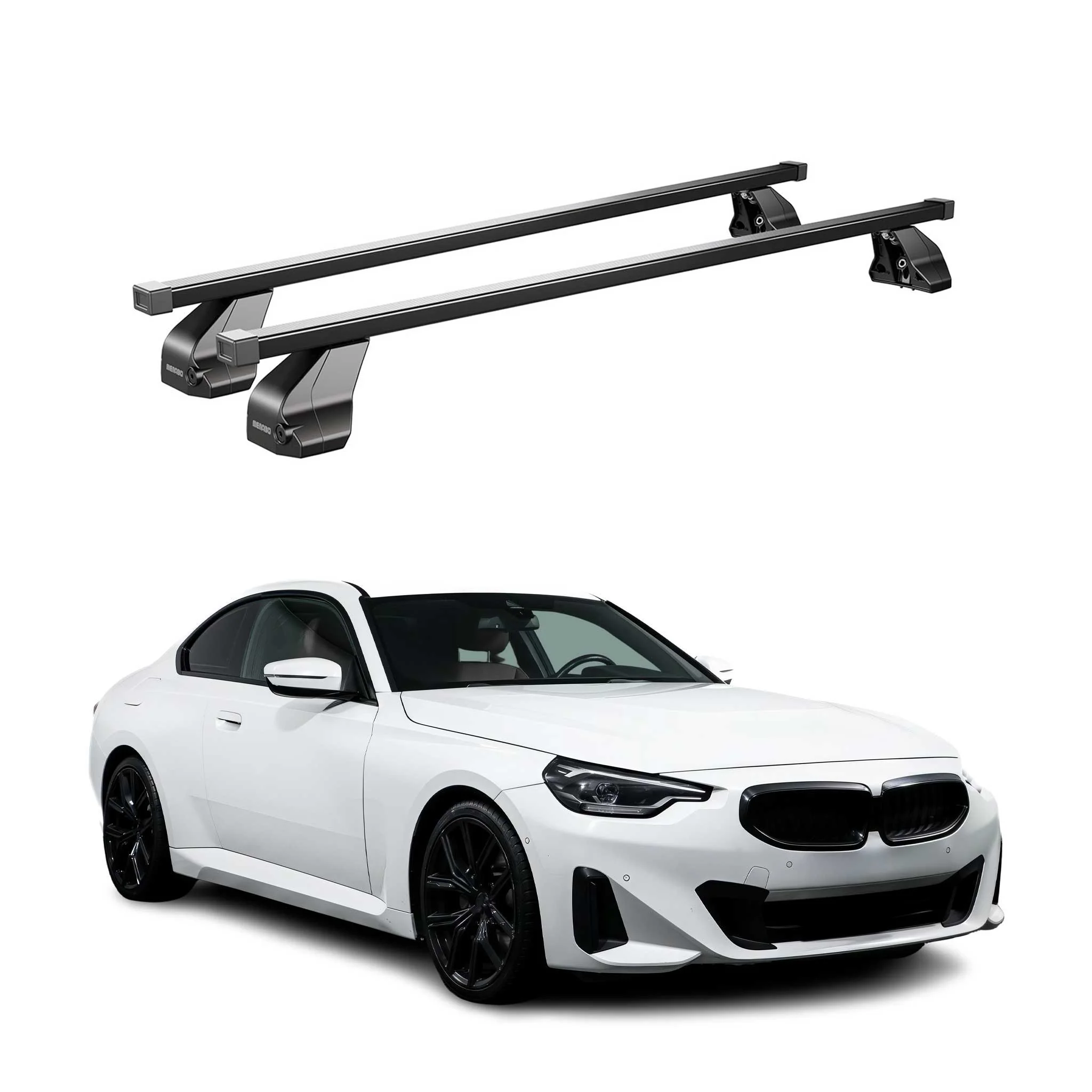 Menabo Dachträger Grundtäger für BMW 3er G20 2019-2026 75kg Schwarz Stahl 2x