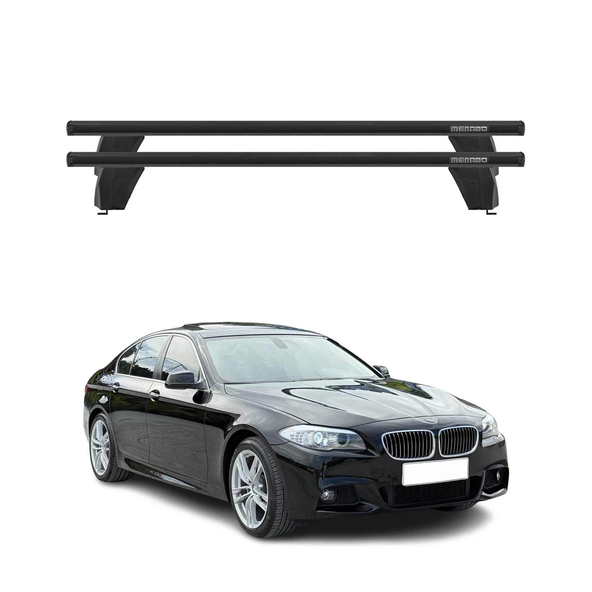 Menabo Dachträger Grundtäger für BMW iX I20 2021-2026 50kg Aluminium Schwarz 2x