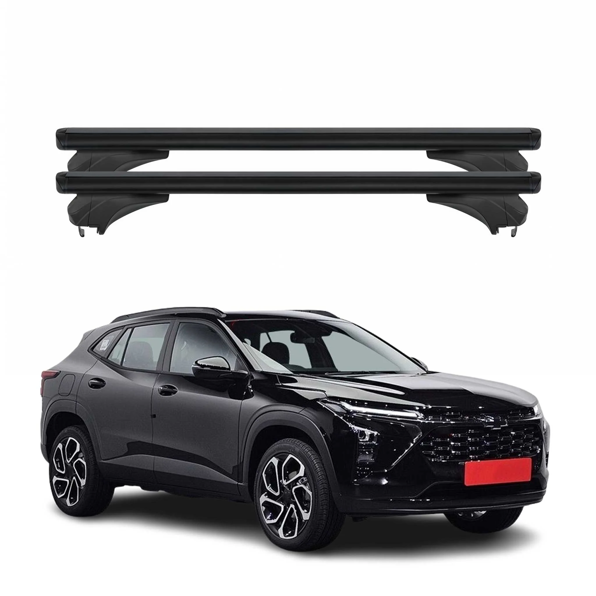 Menabo Dachträger Grundtäger für Chevrolet Trax 2023-2026 Aluminium Schwarz 2tlg