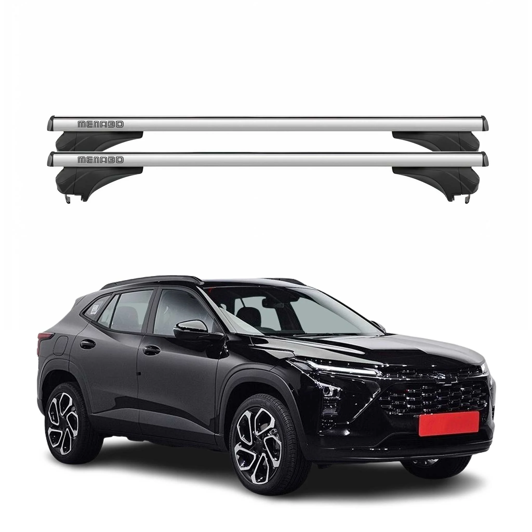 Menabo Dachträger Grundtäger für Chevrolet Trax 2023-2026 Aluminium Silber 2 tlg