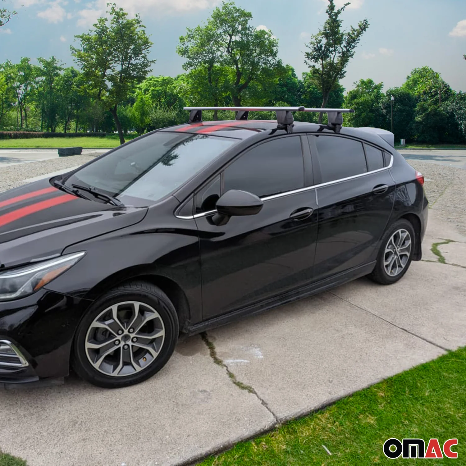 Menabo Dachträger Grundtäger für Dacia Sandero 2007-2012 50kg Alu Silber 2 tlg - Image 6