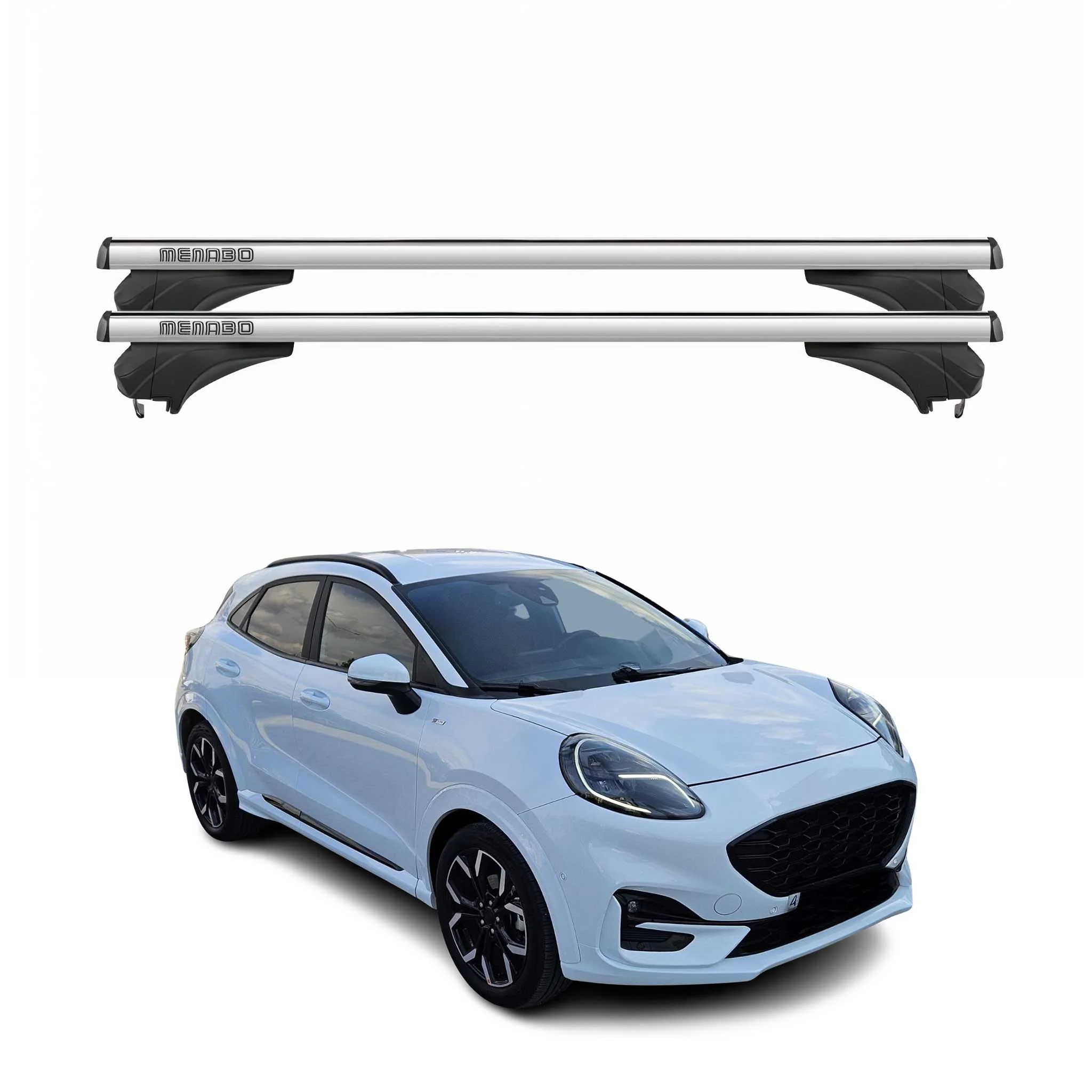 Menabo Dachträger Grundtäger für Hyundai i30 PD Kombi 2017-2026 Alu Silber 2 tlg