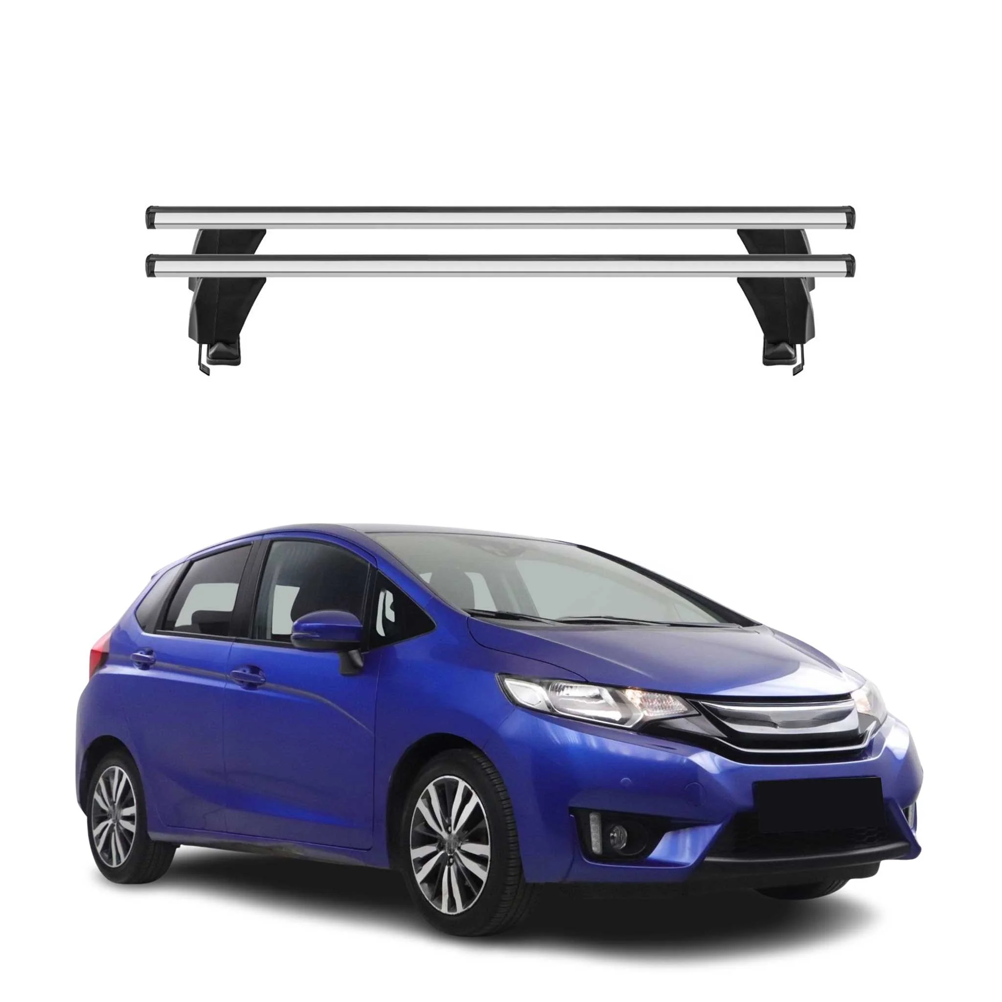 Menabo Dachträger Grundtäger für Honda Jazz 2020-2026 50kg Alu Silber 2 tlg