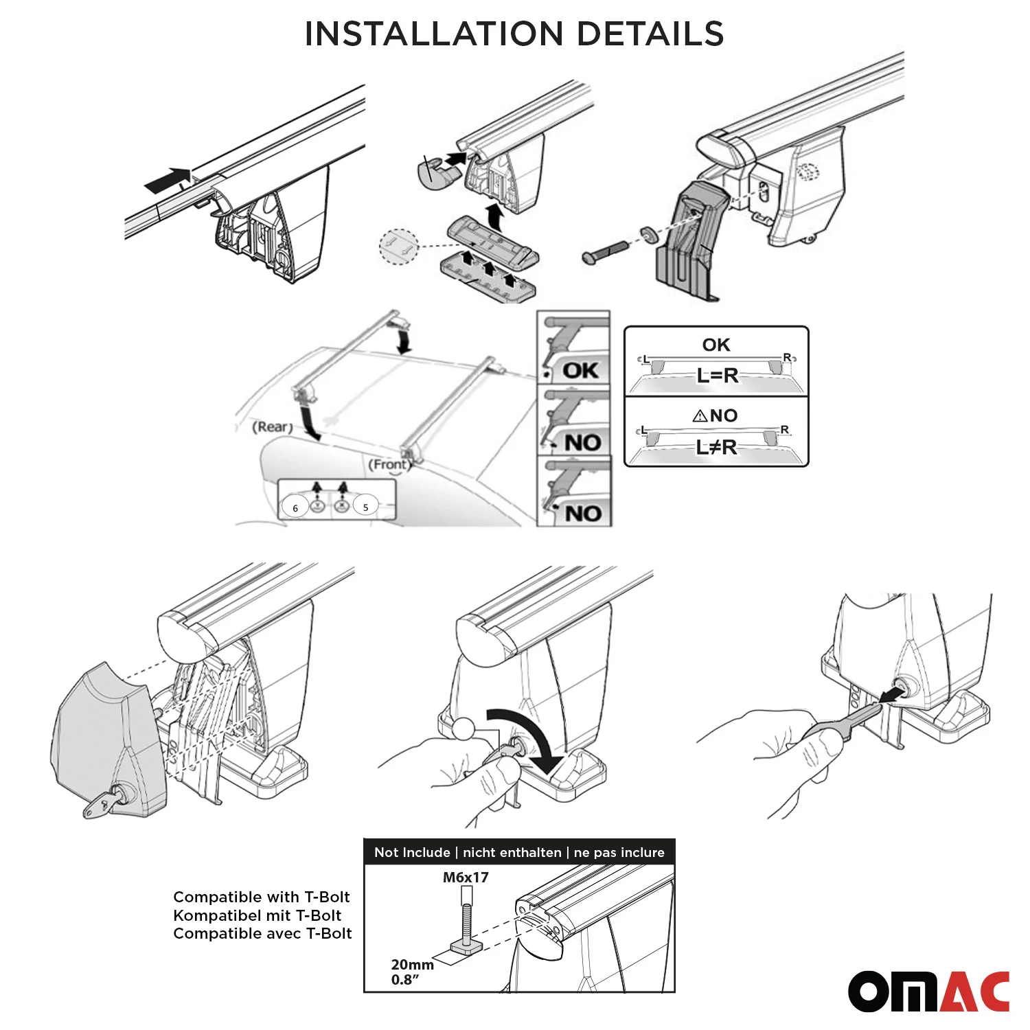 Menabo Dachträger für Opel Insignia B Sports Tourer 2017-22 50kg Alu Schwarz 2x - Image 10