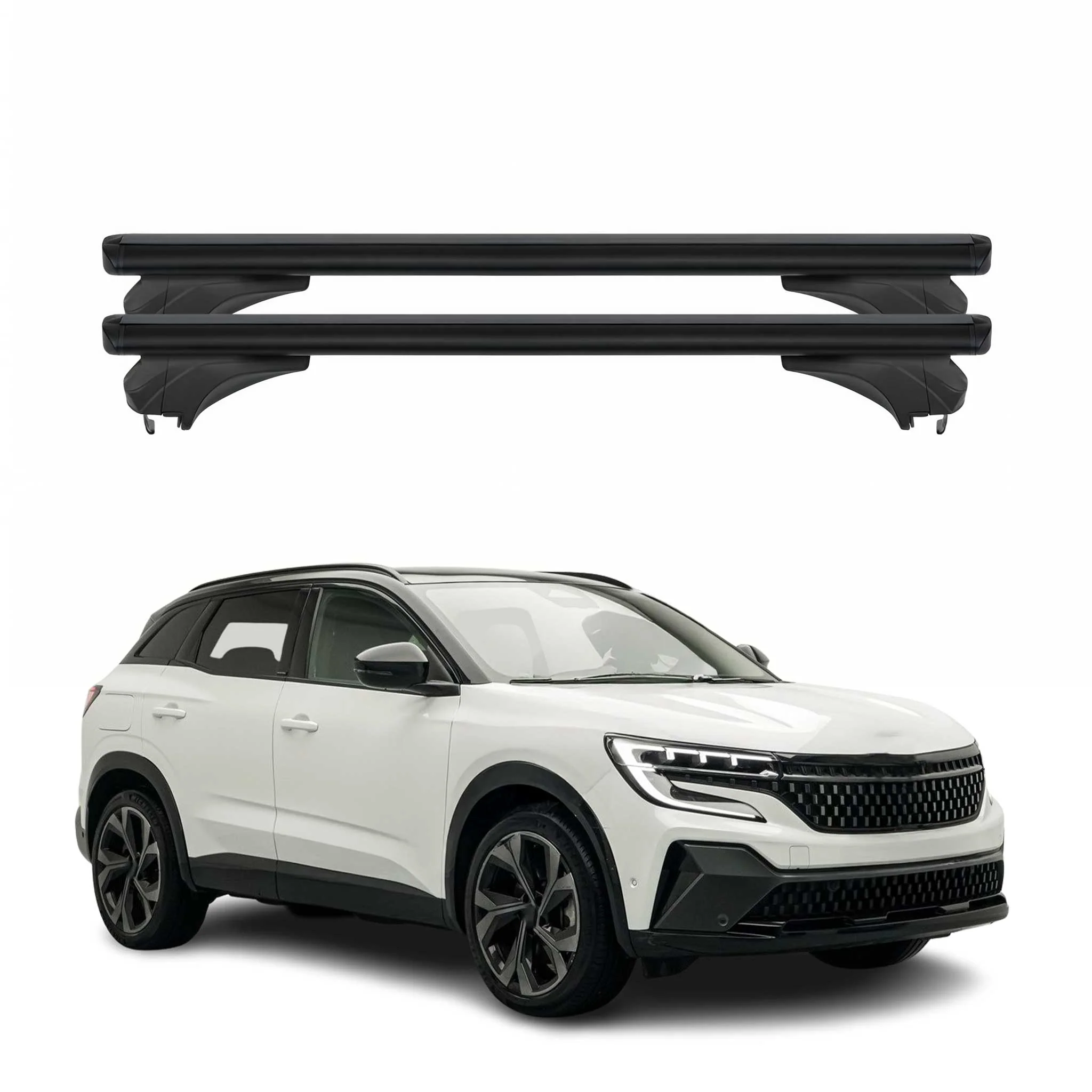 Menabo Dachträger Grundtäger für Renault Austral 2022-2026 Aluminium Schwarz 2x