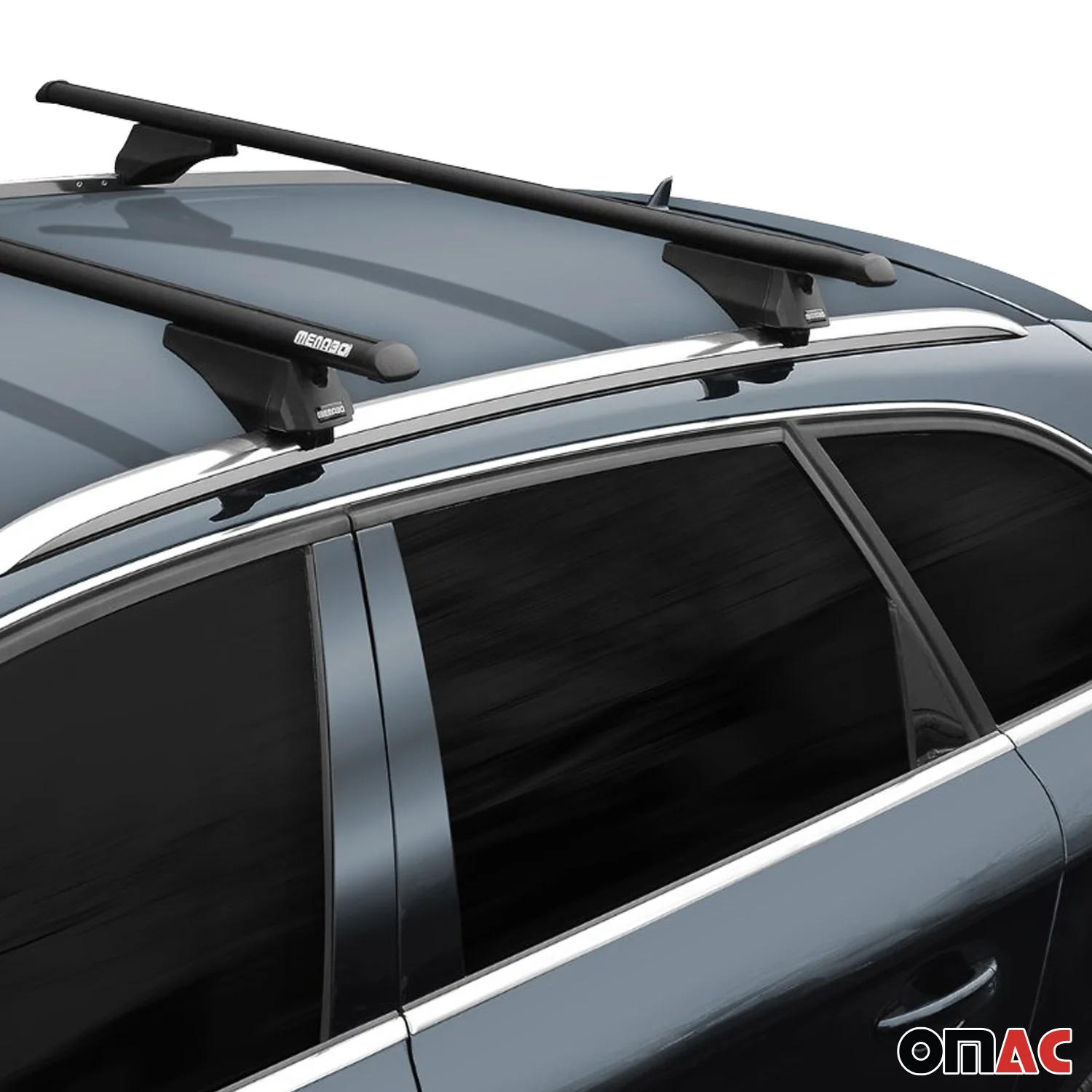 Menabo Dachträger Grundtäger für Volvo EX40 2024-2026 75kg Aluminium Schwarz 2x - Image 7