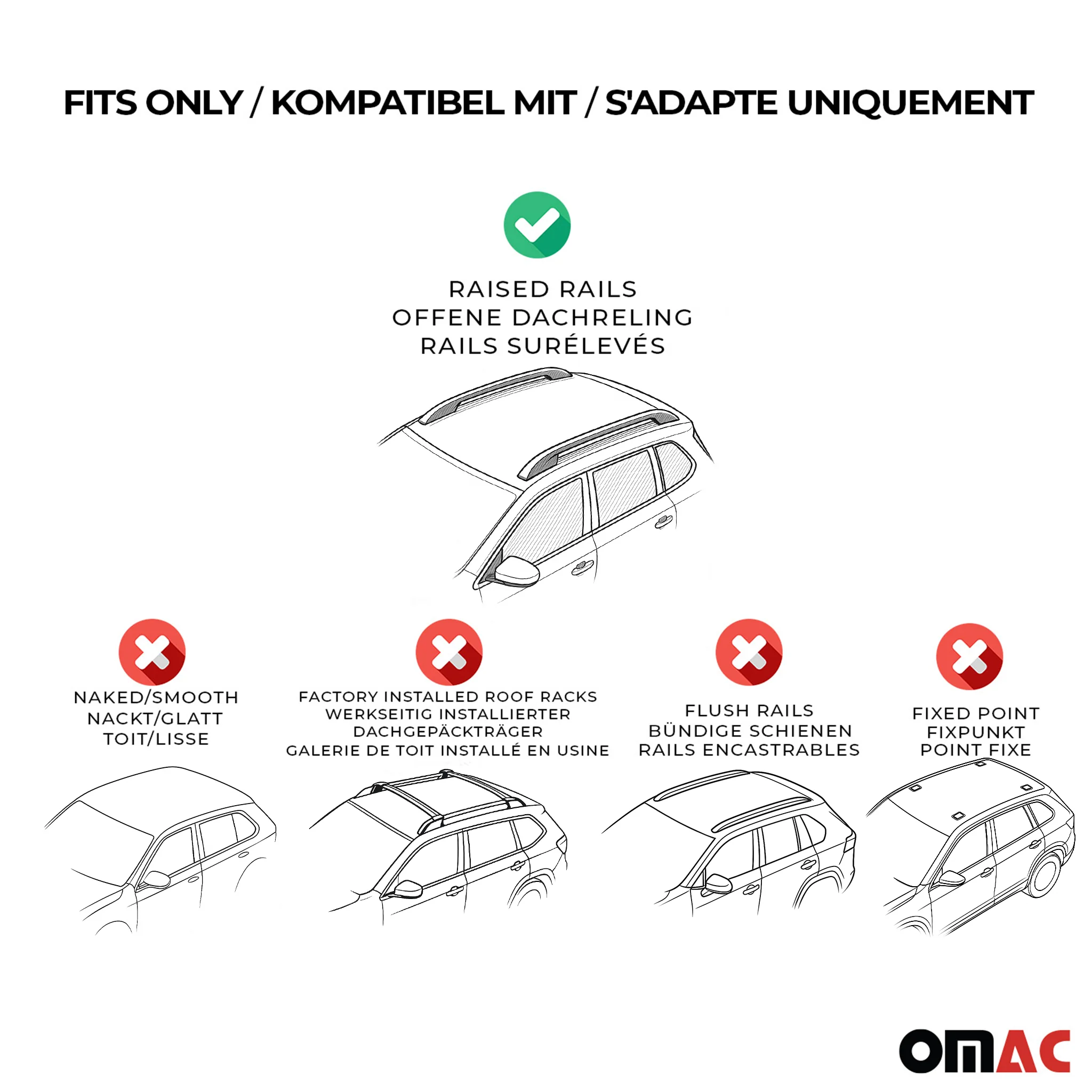 Menabo Dachträger Grundtäger für VW Touran I 1T 2010-2015 Aluminium Silber 2 tlg - Image 4