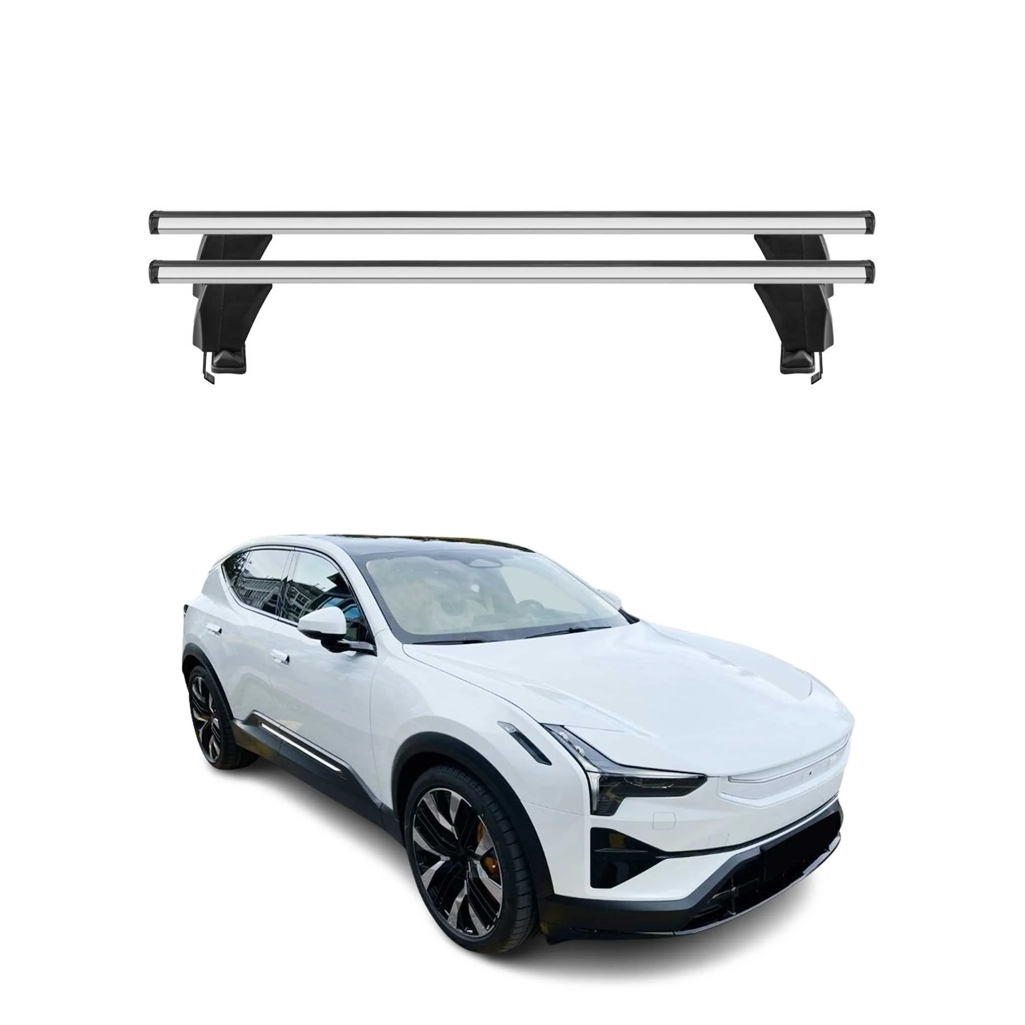 Menabo Dachträger Grundträger für Polestar 2 2020-2026 Alu Grau 2tlg