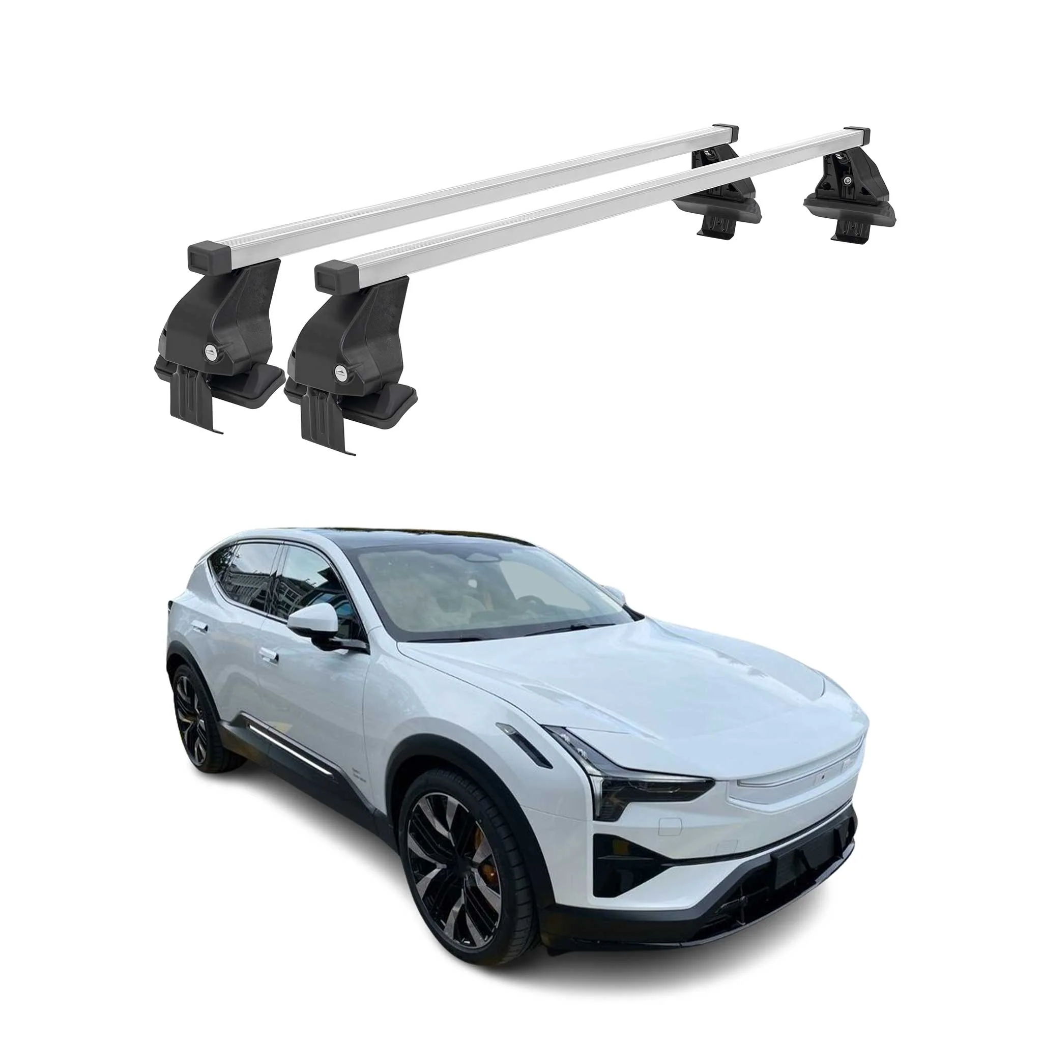 Menabo Dachträger Grundträger für Polestar 2 2020-2026 Stahl Grau 2tlg