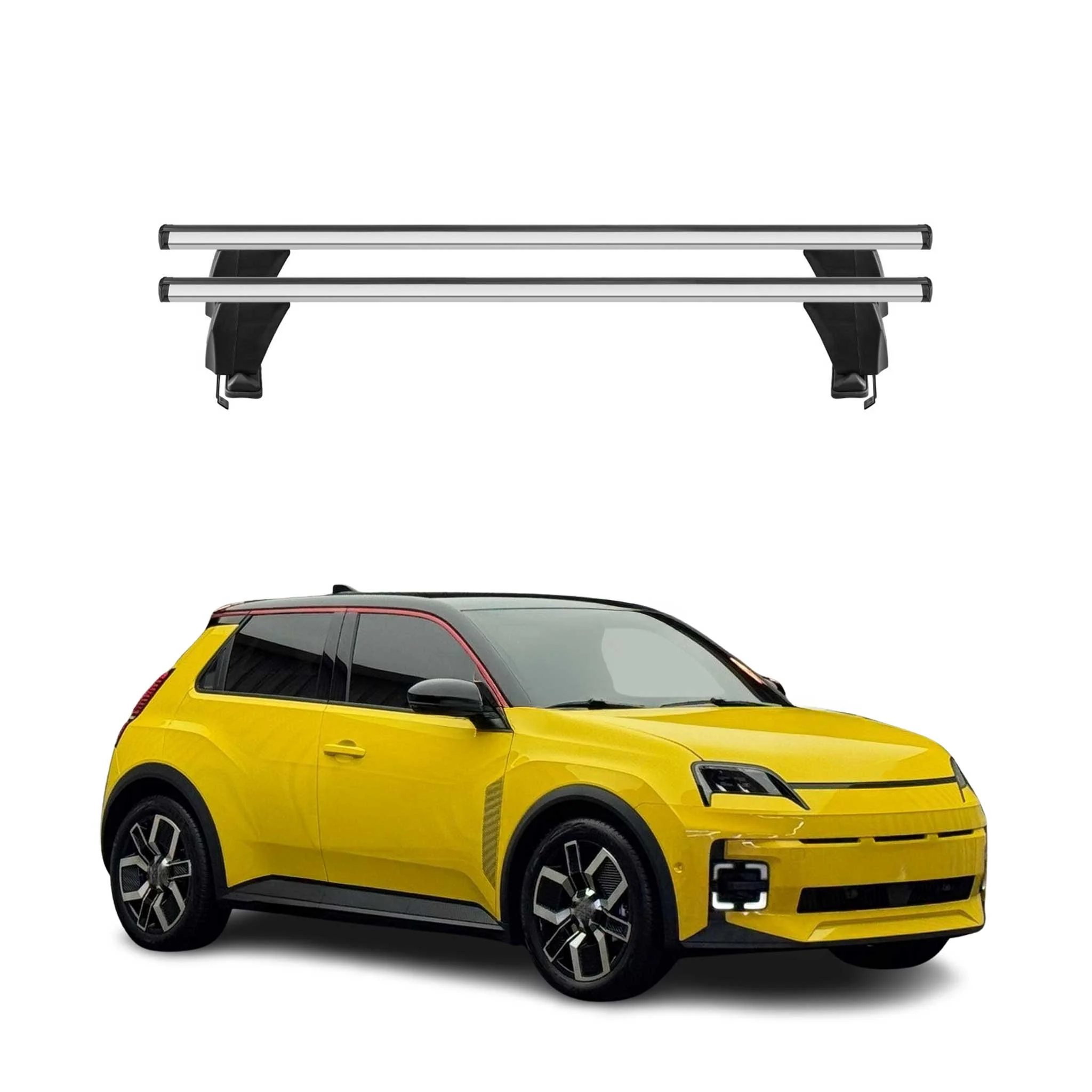 Menabo Dachträger Grundträger für Renault 5 E-Tech 2024-2026 Alu Grau 2tlg
