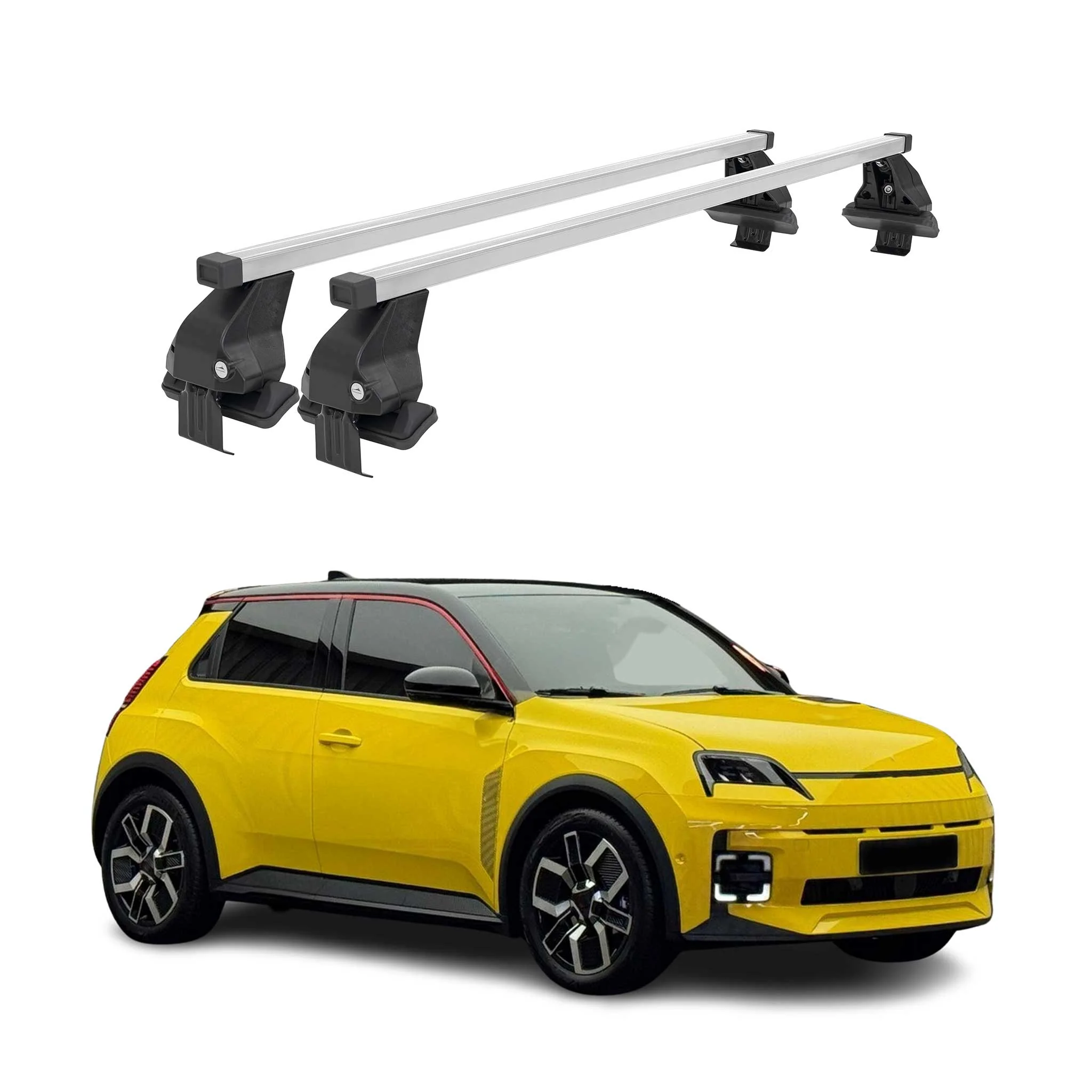 Menabo Dachträger Grundträger für Renault 5 E-Tech 2024-2026 Stahl Grau 2tlg