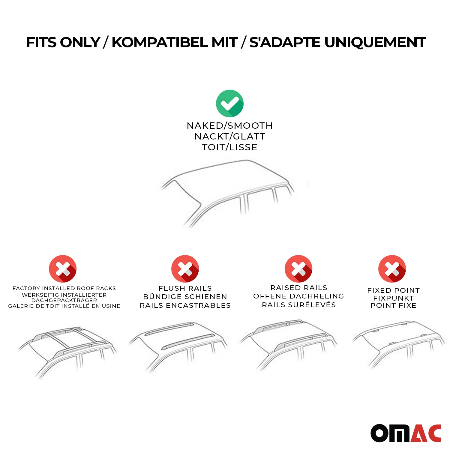 Menabo Dachträger für Toyota Tundra XK50 mk2 2014-2021 FL 50kg Alu Schwarz 2x - Image 8