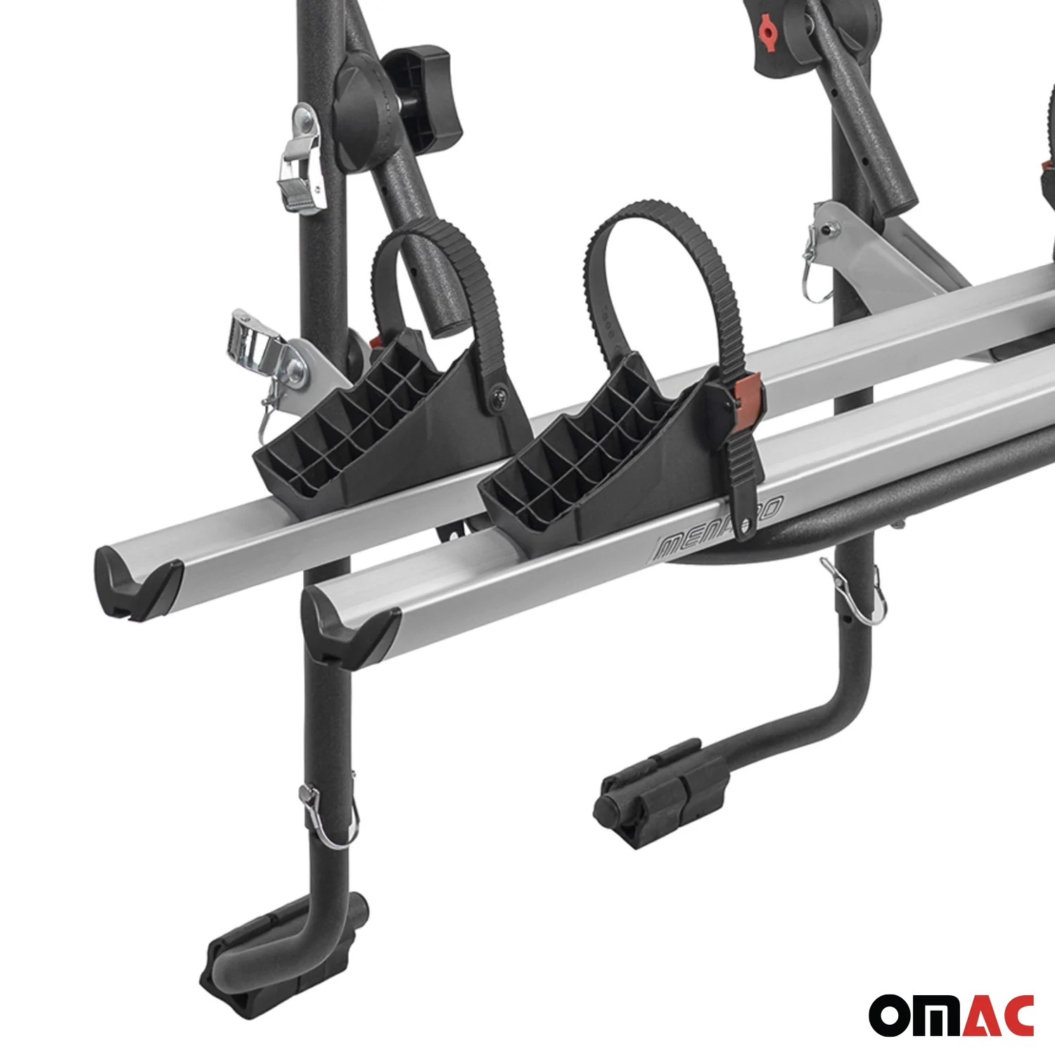 Menabo Fahrradträger 2 Fahrräder für BMW 3er G20 2019-2026 Alu Silber Schwarz - Image 9