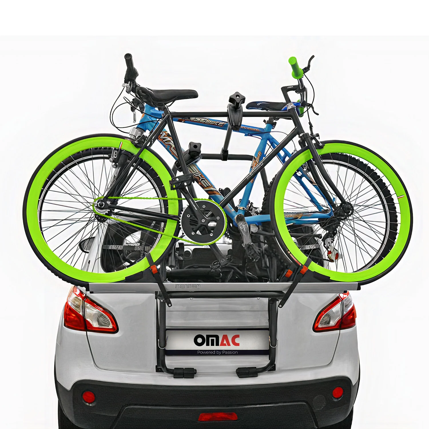 Menabo Fahrradträger 2 Fahrräder für Peugeot 306 1993-2002 Alu Silber Schwarz