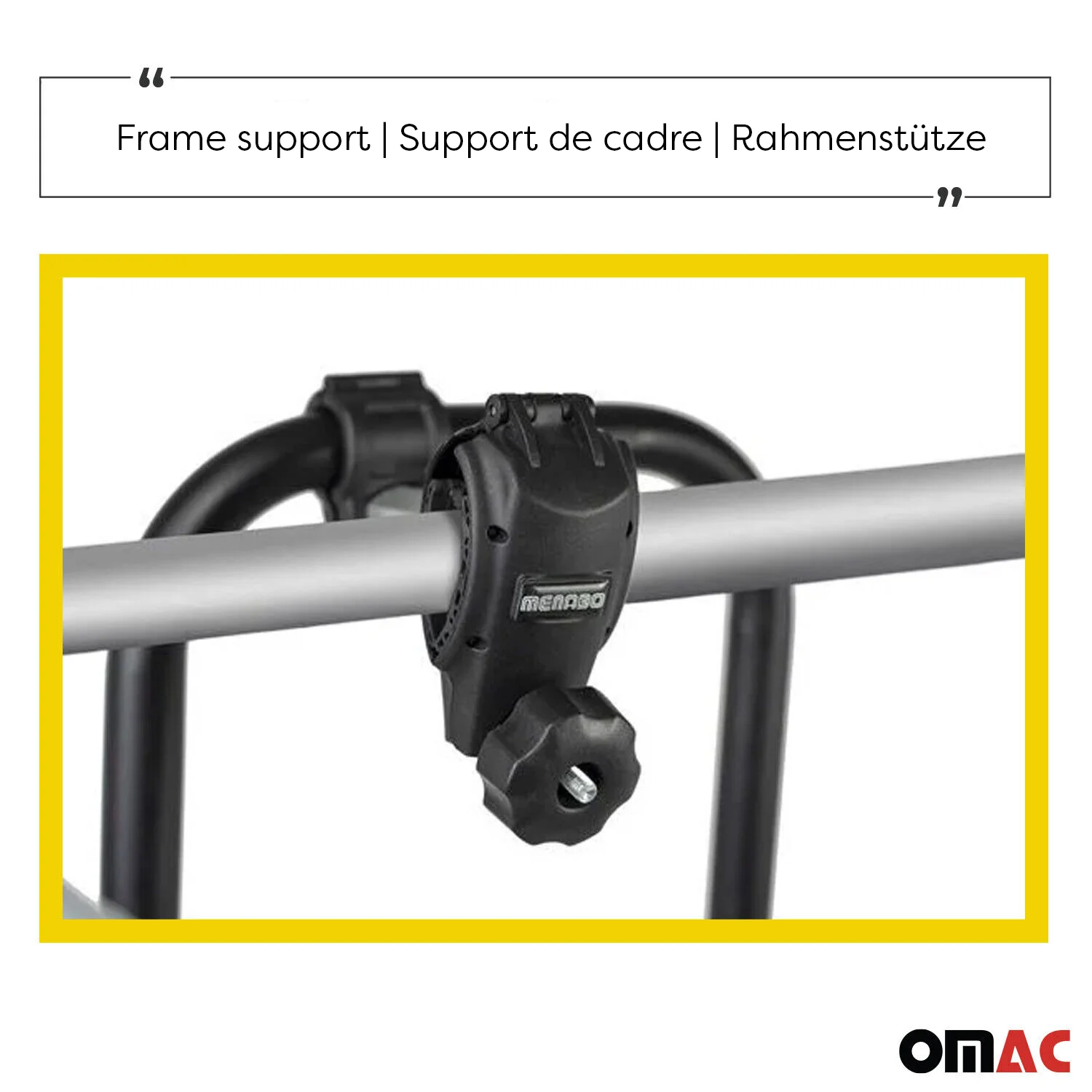 Menabo Fahrradträger 3 Fahrräder für BMW 3er E90 2005-2012 Alu Schwarz Silber - Image 5