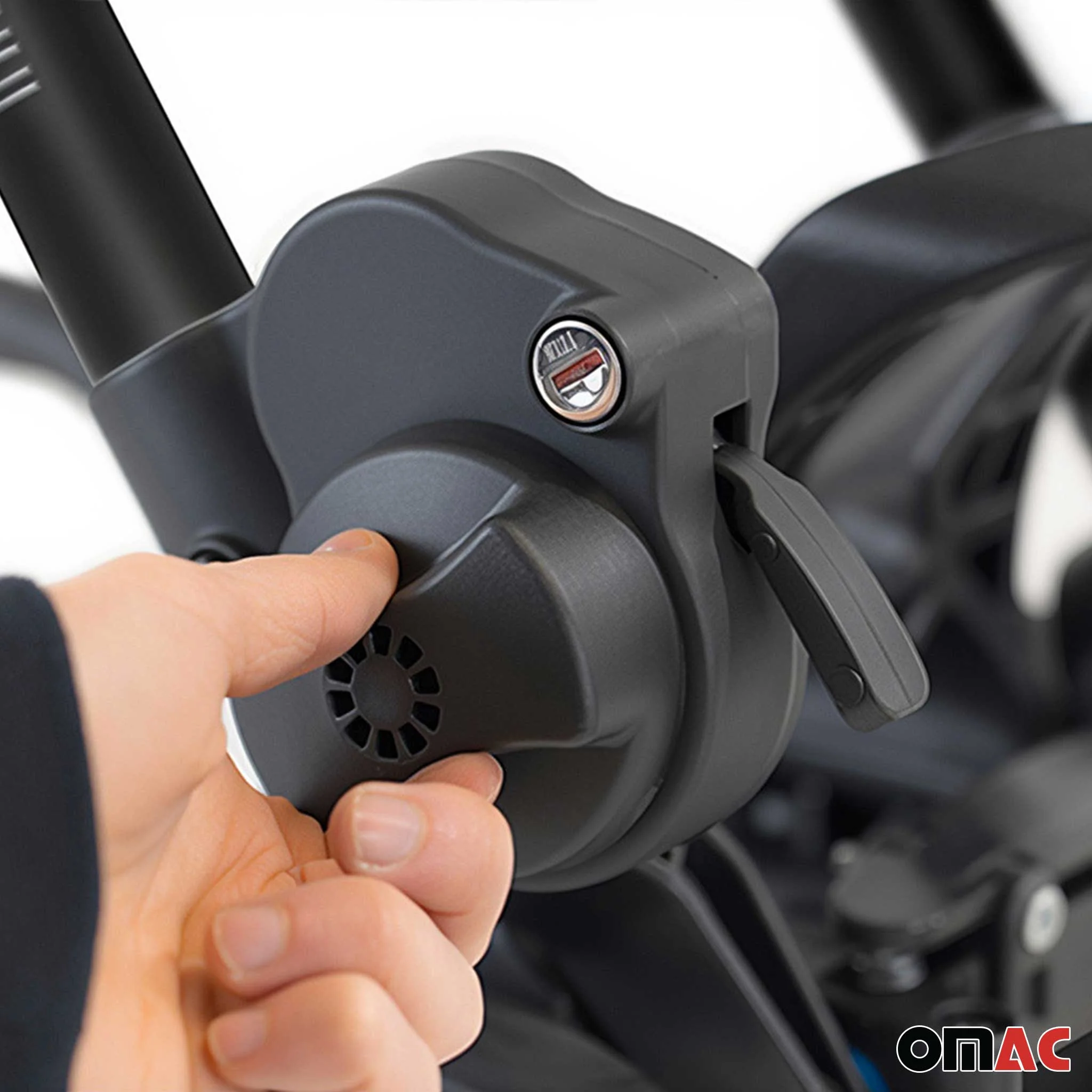 Menabo Fahrradträger für VW T6 Transporter 2015-24 Heckklappenträger 3 Fahrräder - Image 9