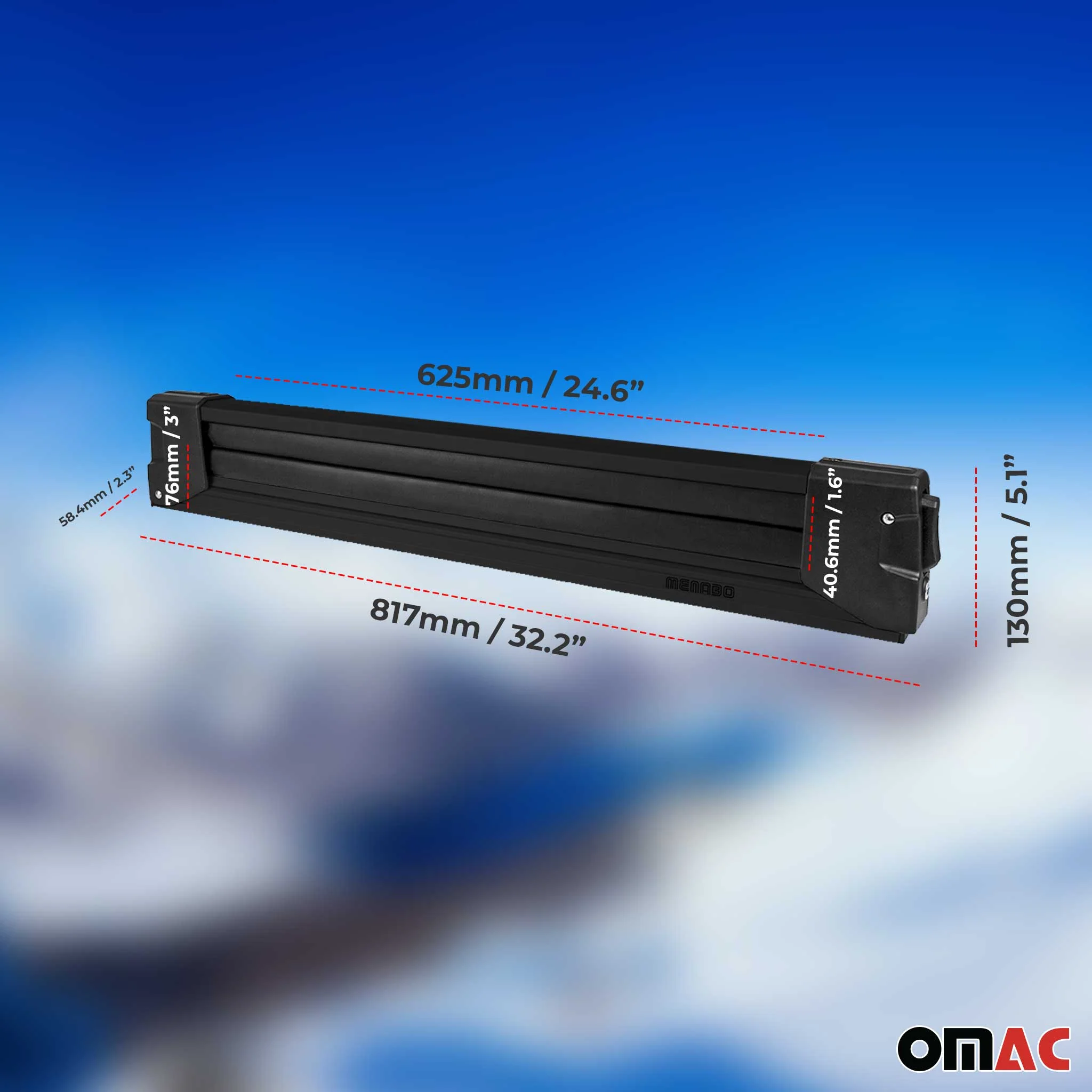 Menabo Skiträger Snowboard Träger Dachträger Abschließbar Schwarz - Image 6