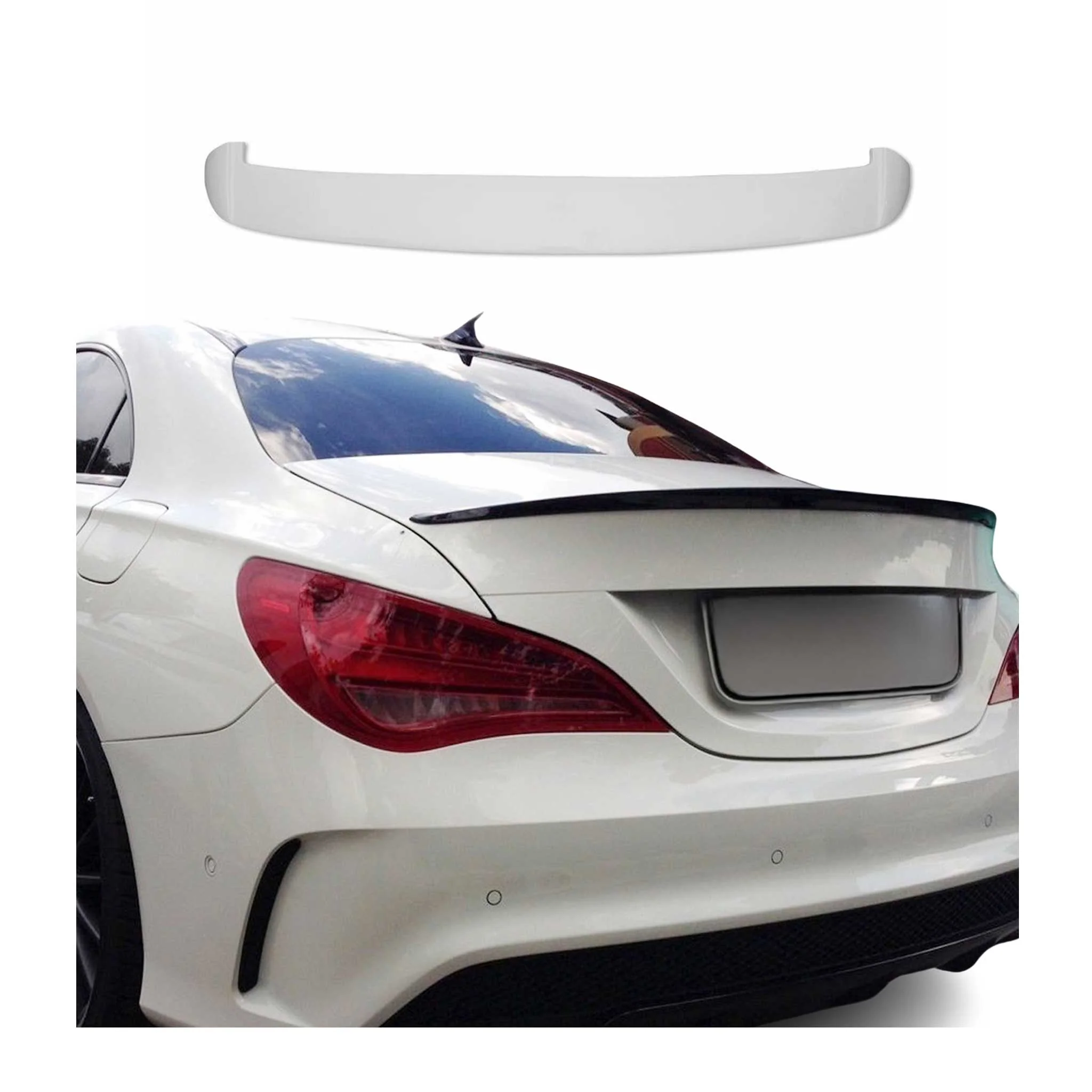 Heckspoiler Heckflügel Hecklippe für Mercedes CLA 2013-2026 Farbe 9197 ABS 1tlg