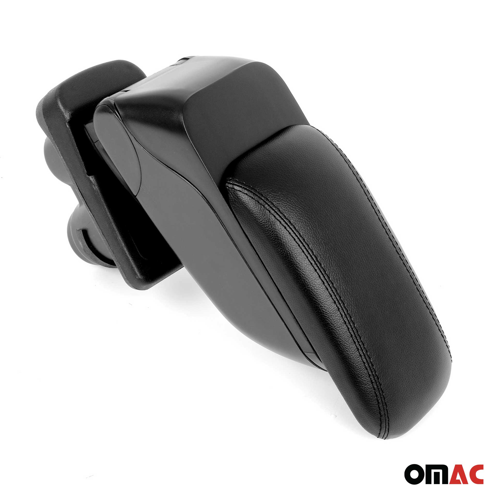 Mittelarmlehne Armlehne für VW Polo Schrägheck 2009-2017 PU-Leder ABS Schwarz - Image 11