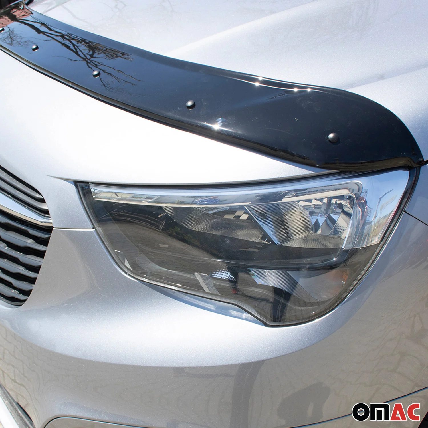 Motorhaube Deflektor Insektenschutz für Citroen Berlingo 2018-2026 Dunkel - Image 8