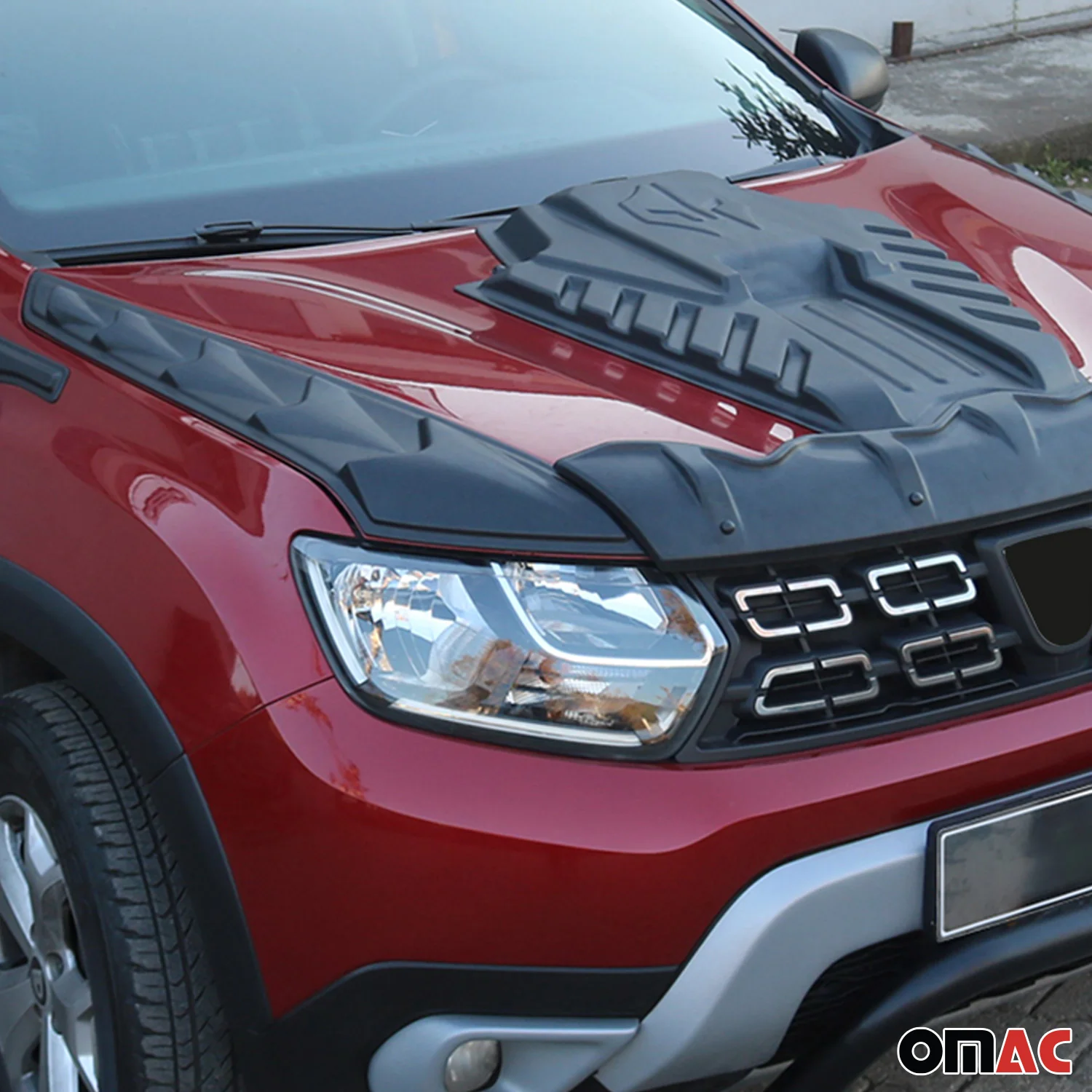 Motorhaube Deflektor Insekten Steinschlagschutz für Dacia Duster 2018-2024 3tlg - Image 3