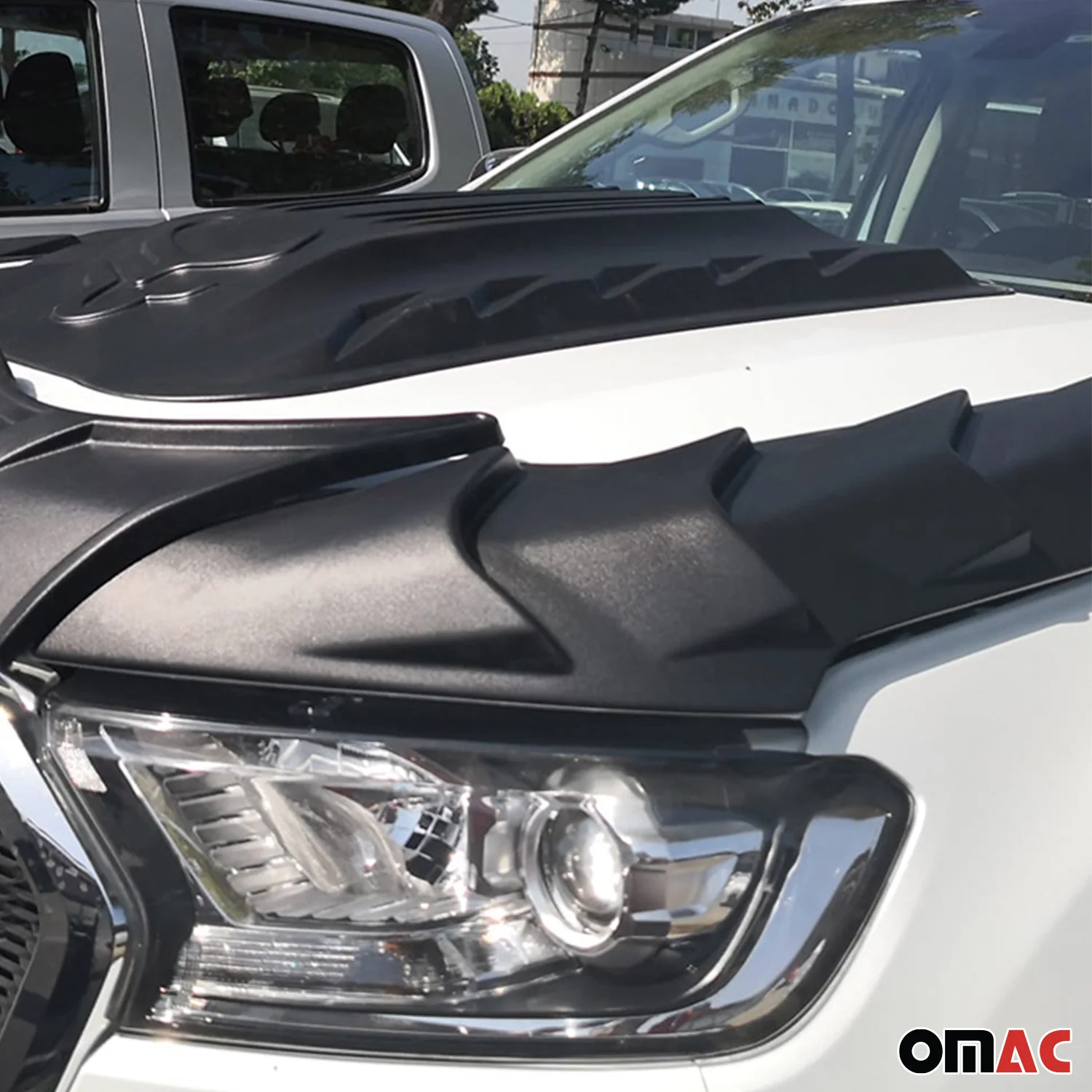Motorhaube Deflektor Insekten Steinschlagschutz für Ford Ranger 2015-2019 3tlg - Image 3