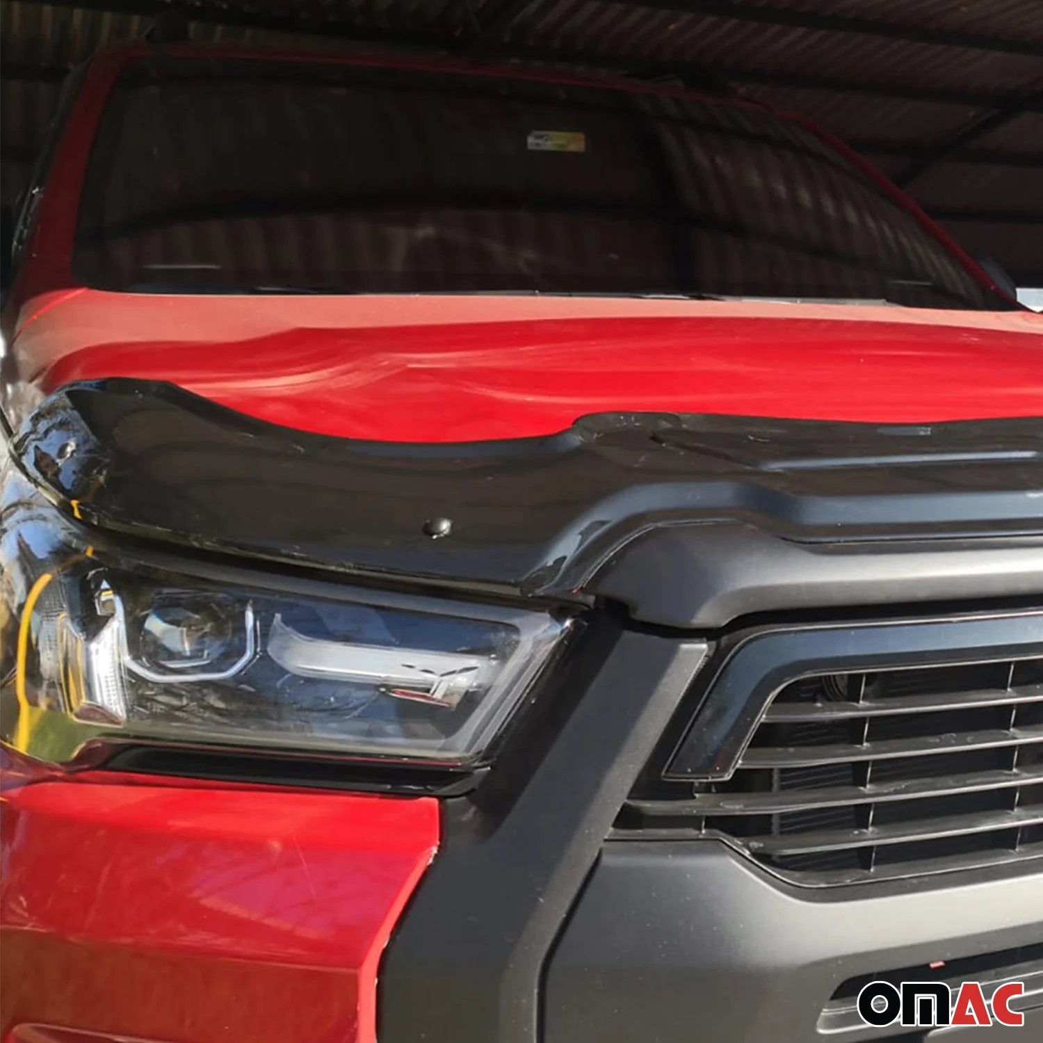 Motorhaube Deflektor Insekten Steinschlagschutz für Toyota Hilux 2020-26 Dunkel - Image 7
