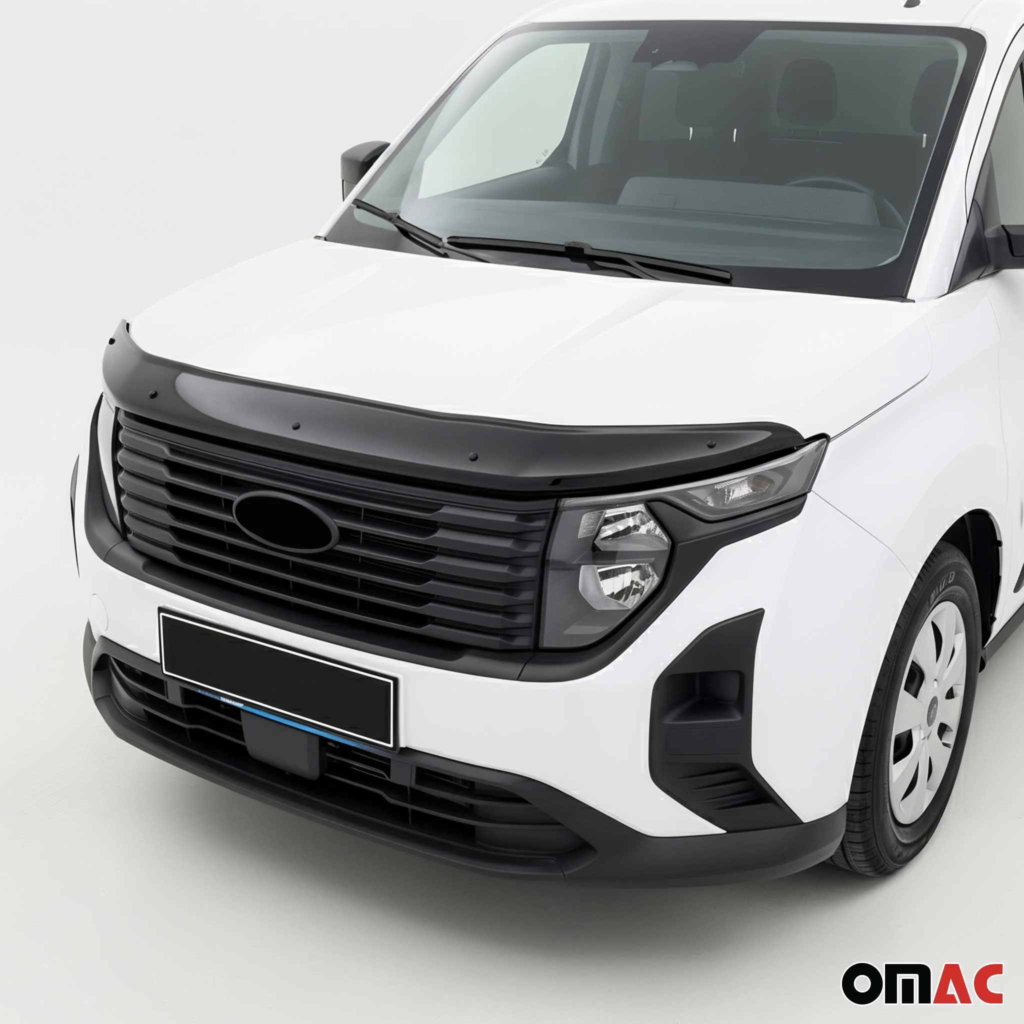 Motorhaube Deflektor Insekten für Ford Transit Courier 2023-2026 ABS Schwarz - Image 8